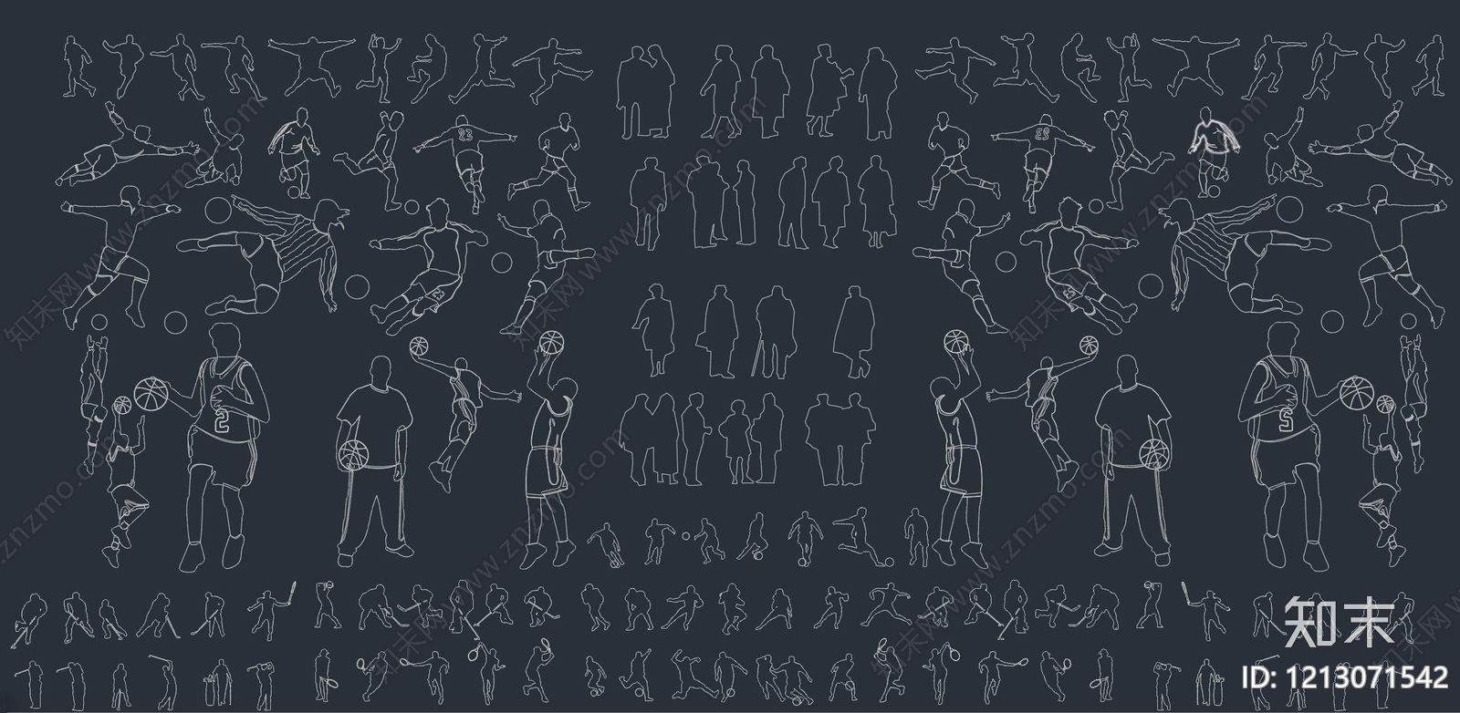 现代人物施工图下载【ID:1213071542】