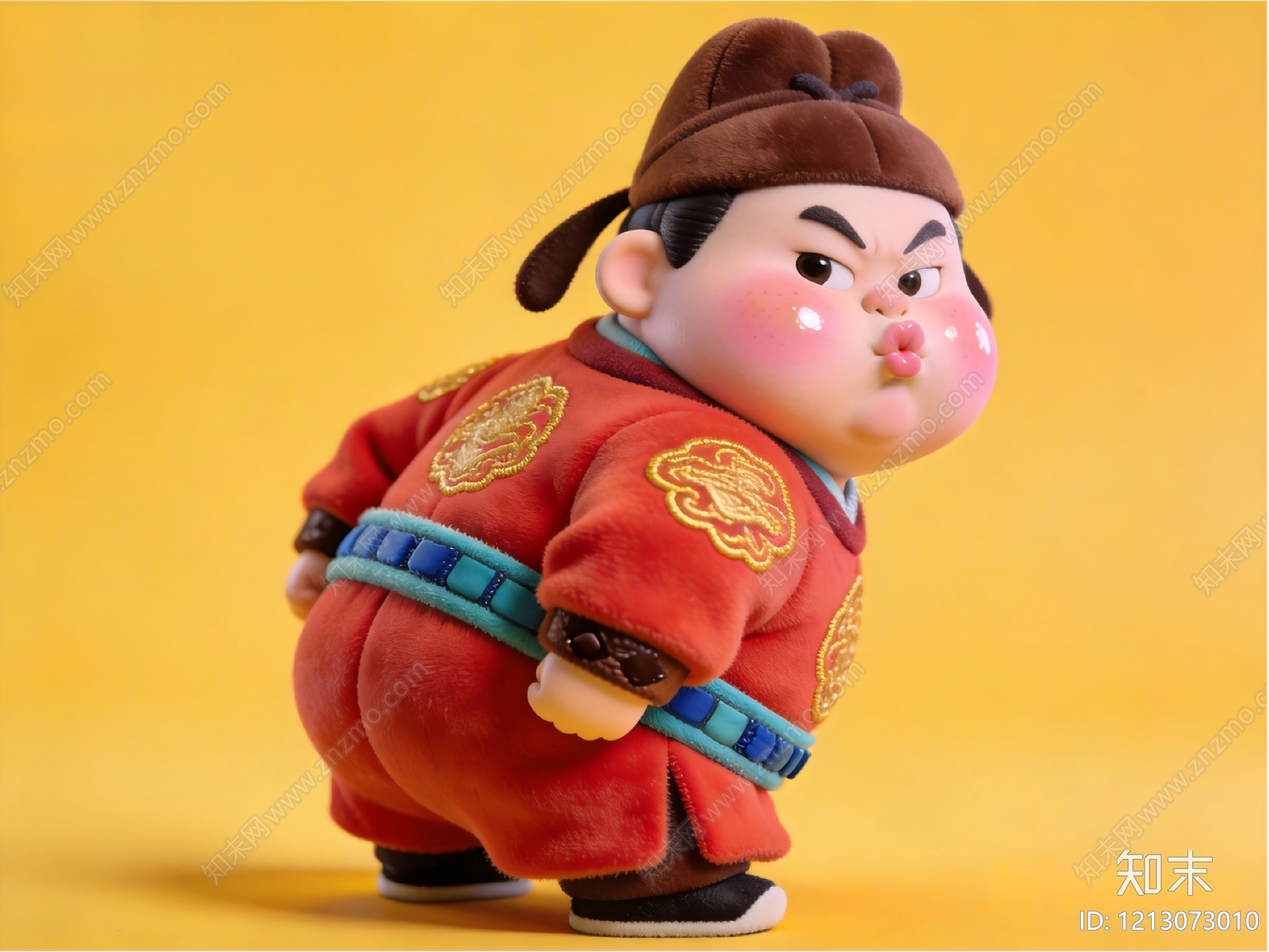 新中式雕塑摆件3D模型下载【ID:1213073010】
