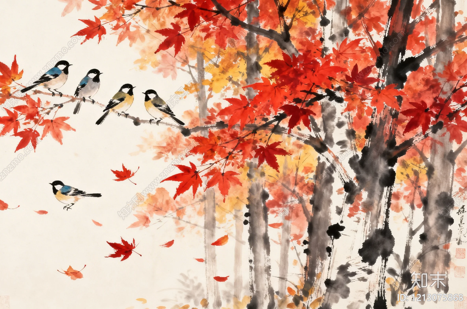 现代新中式其他挂画贴图下载【ID:1213075868】