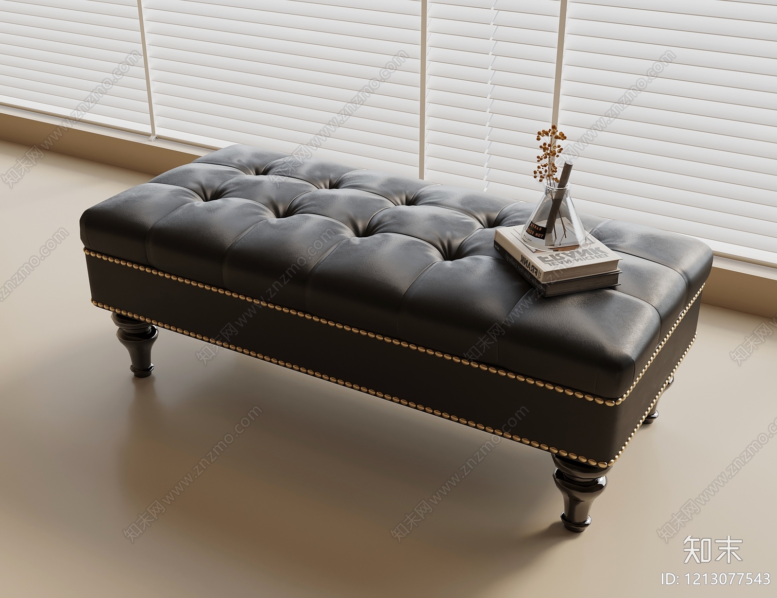 美式换鞋凳3D模型下载【ID:1213077543】