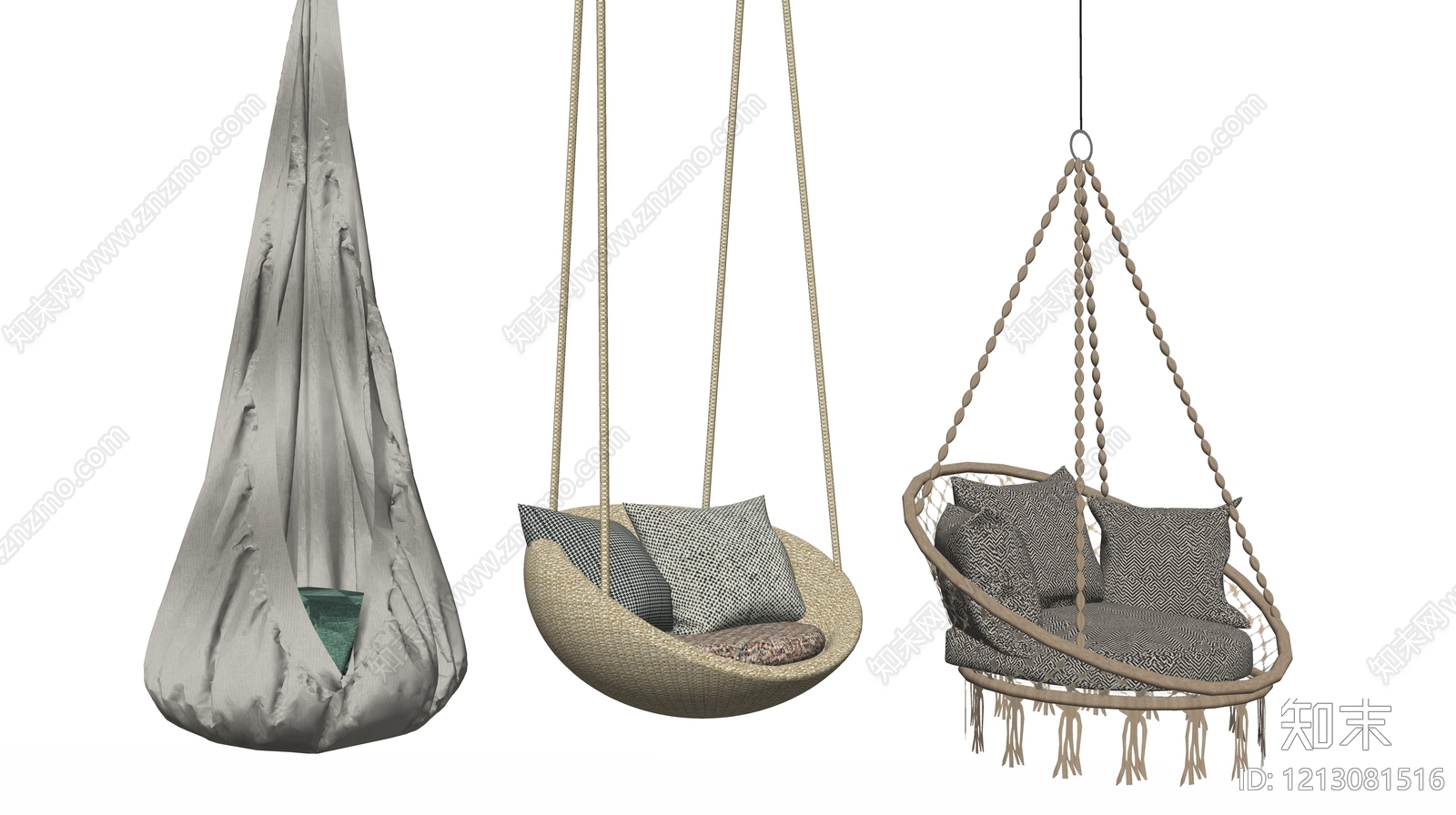 现代吊椅SU模型下载【ID:1213081516】