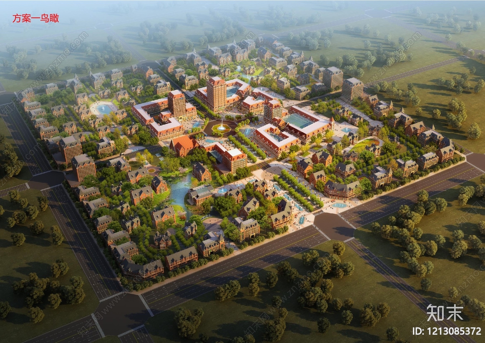 法式欧式产业园规划下载【ID:1213085372】