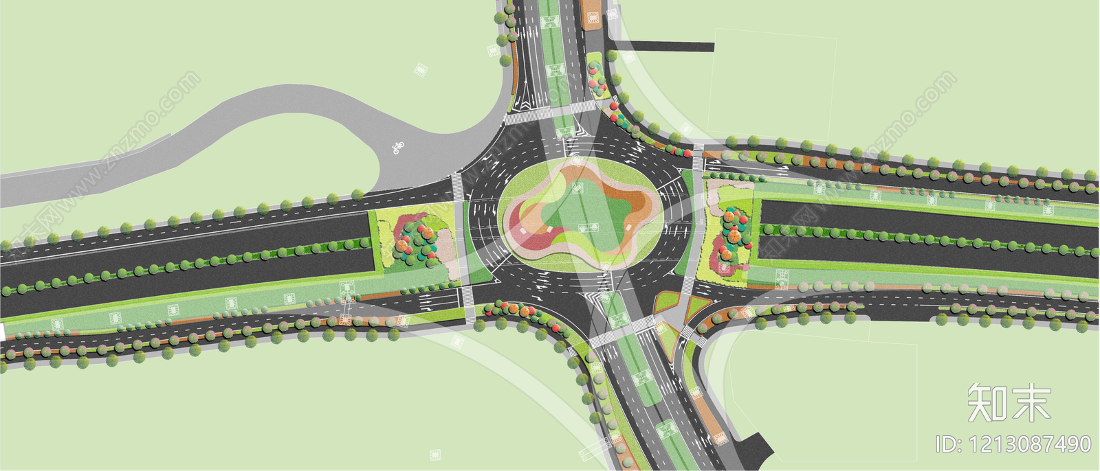 现代简约交通性街道景观下载【ID:1213087490】