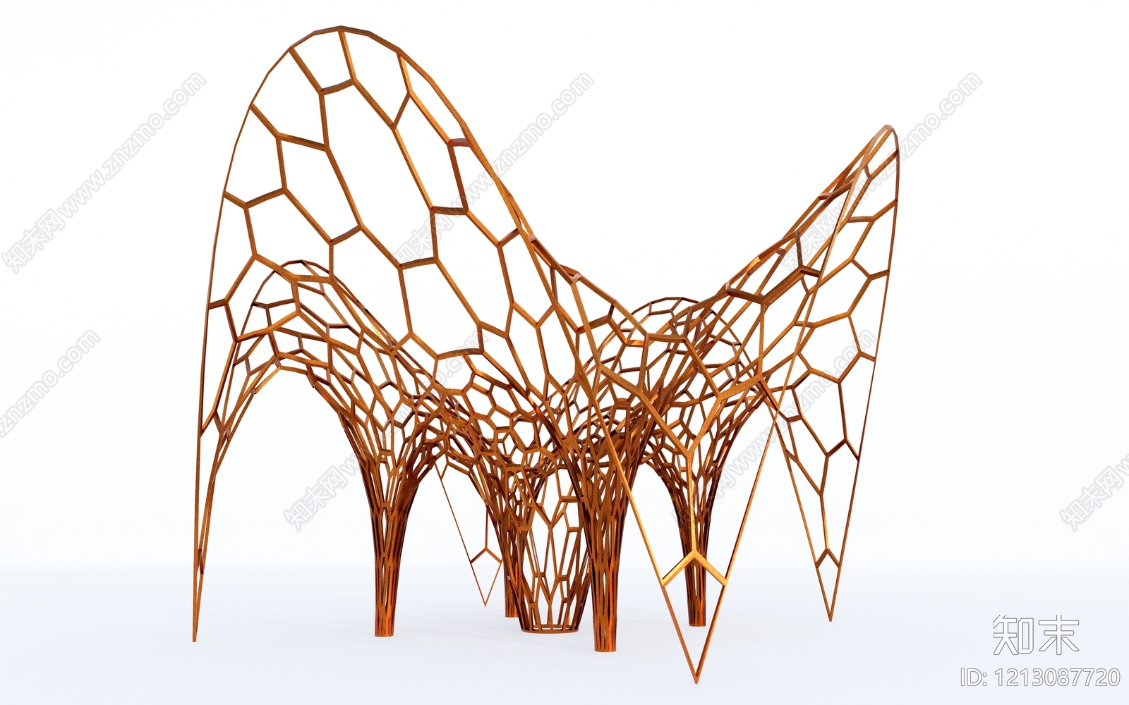 参数化设计其他景观构筑SU模型下载【ID:1213087720】