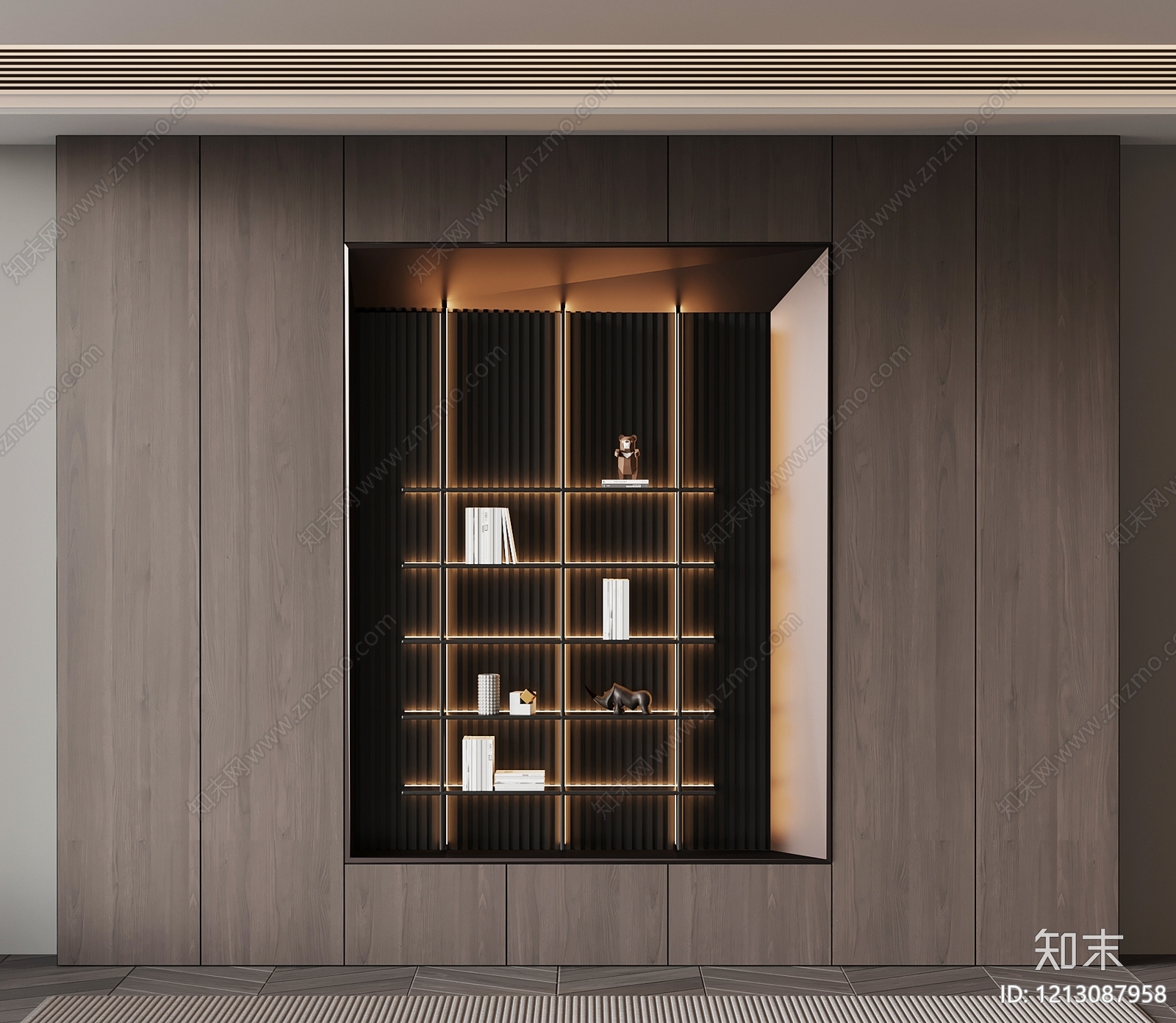 现代极简酒柜SU模型下载【ID:1213087958】
