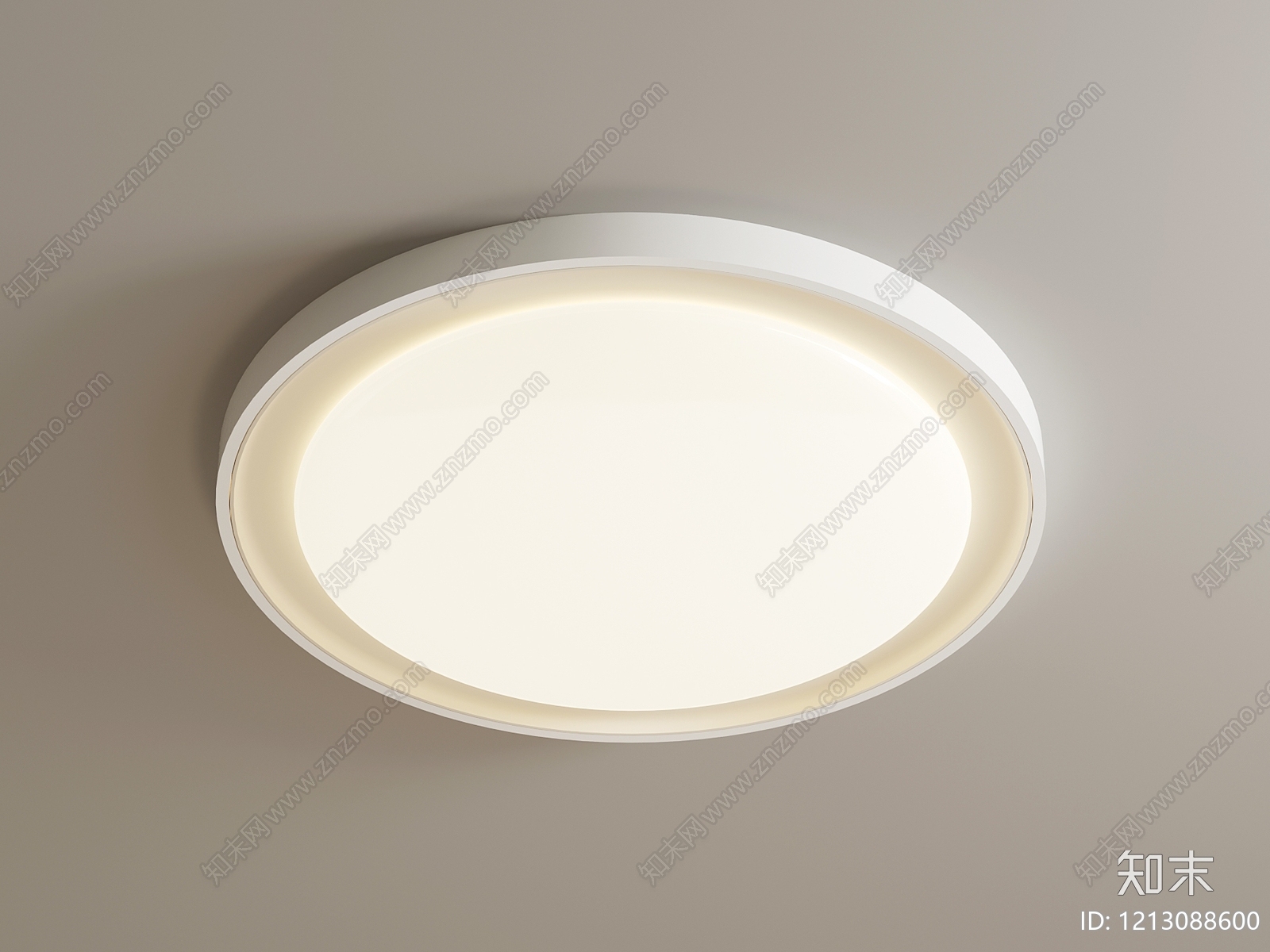 现代简约卧室吸顶灯3D模型下载【ID:1213088600】