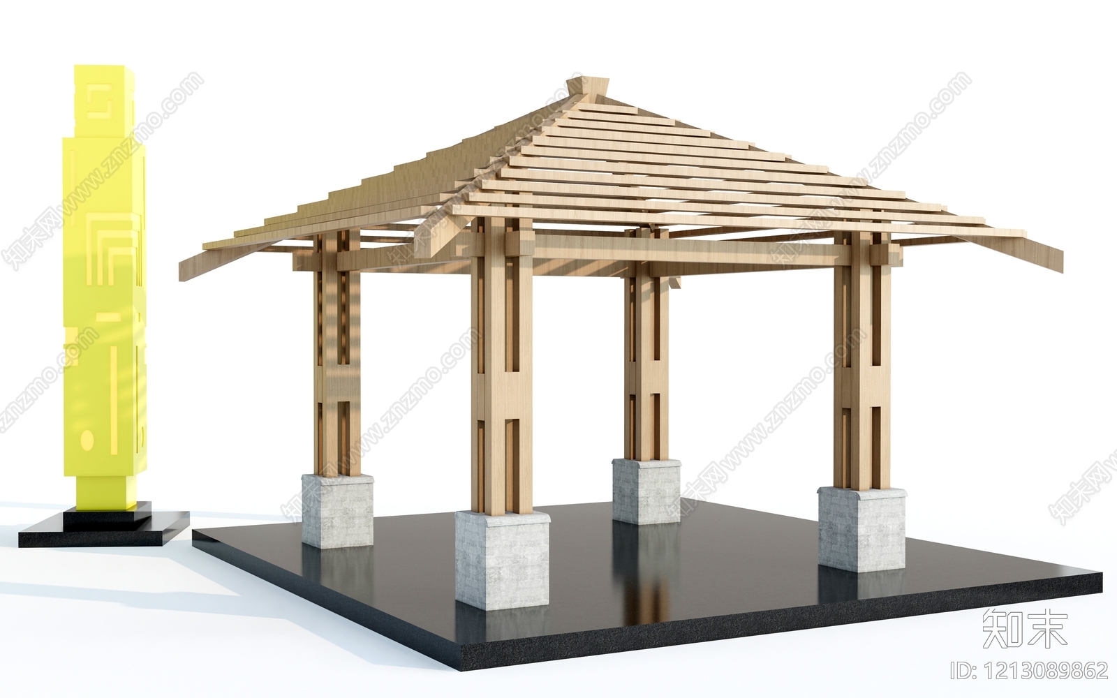 新中式小公建SU模型下载【ID:1213089862】