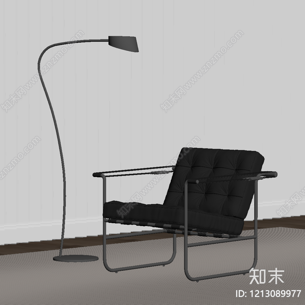 极简主义单人沙发SU模型下载【ID:1213089977】