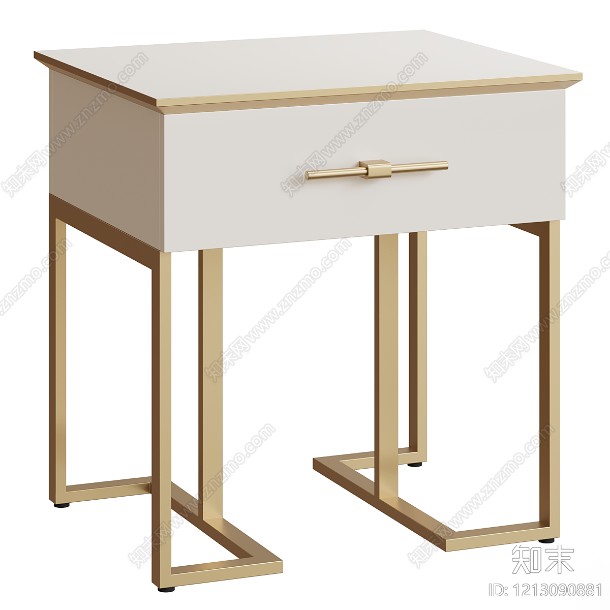 现代轻奢床头柜3D模型下载【ID:1213090881】