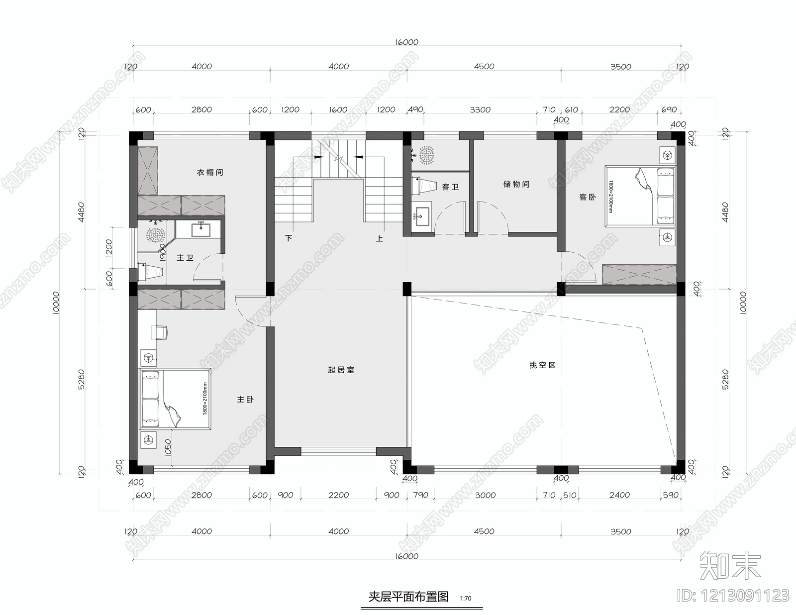 多层住宅cad施工图下载【ID:1213091123】