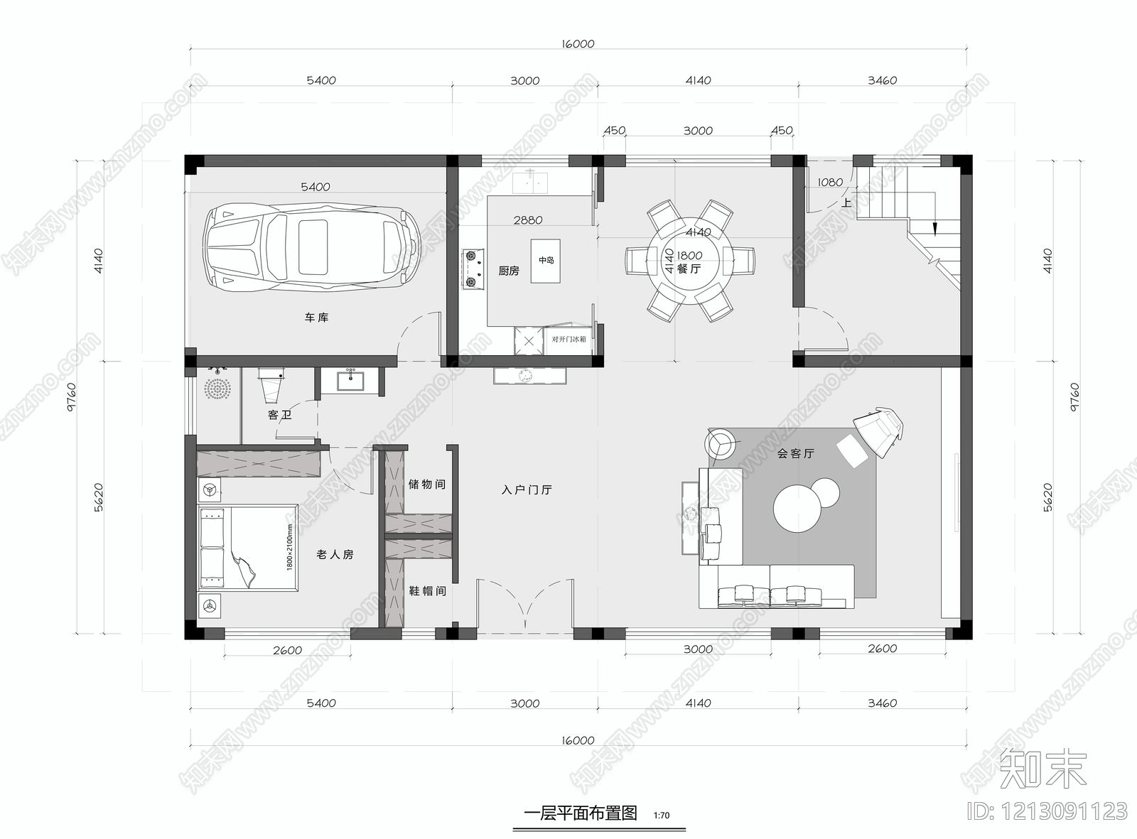 多层住宅cad施工图下载【ID:1213091123】