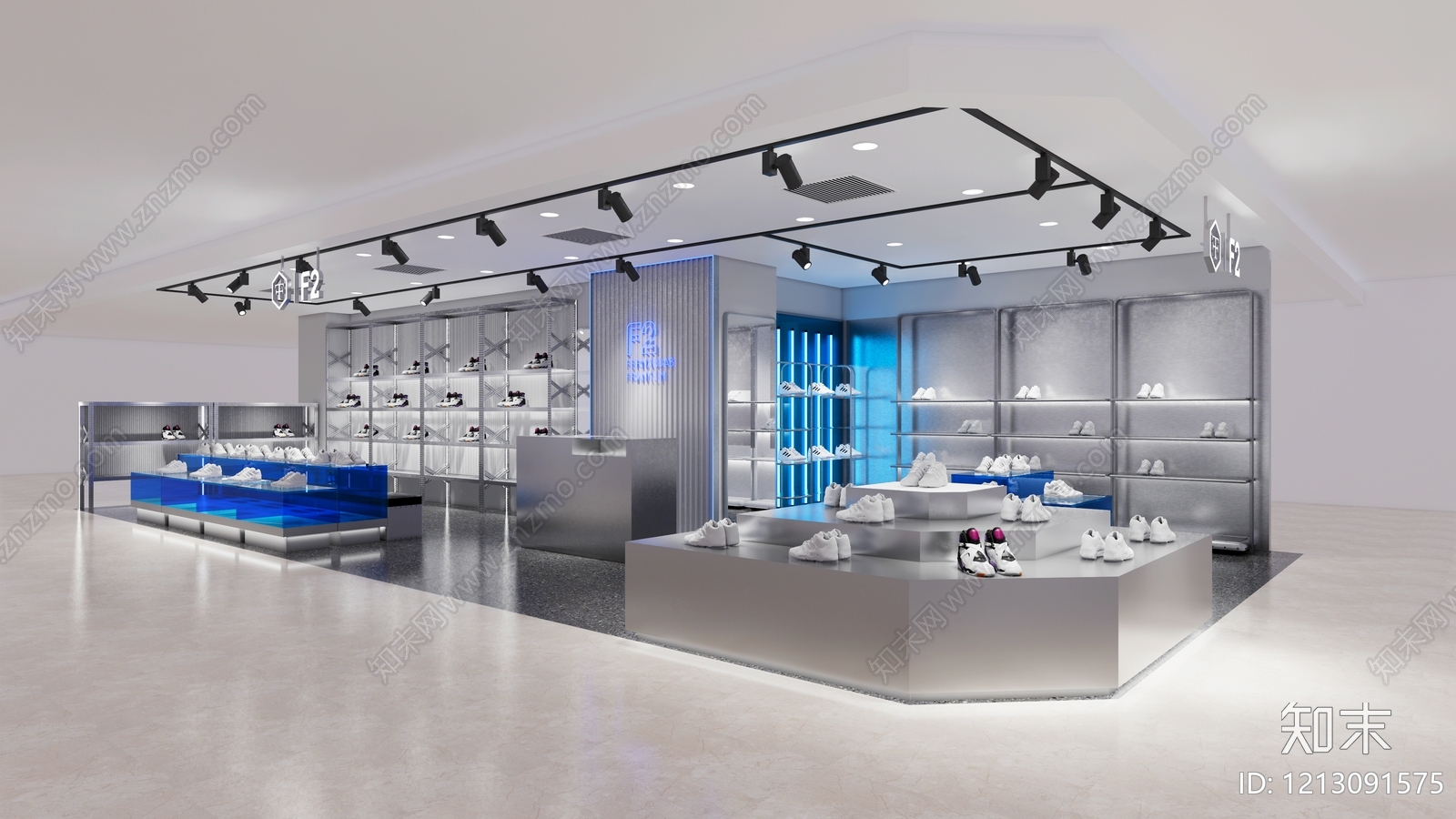 现代工业鞋店cad施工图下载【ID:1213091575】