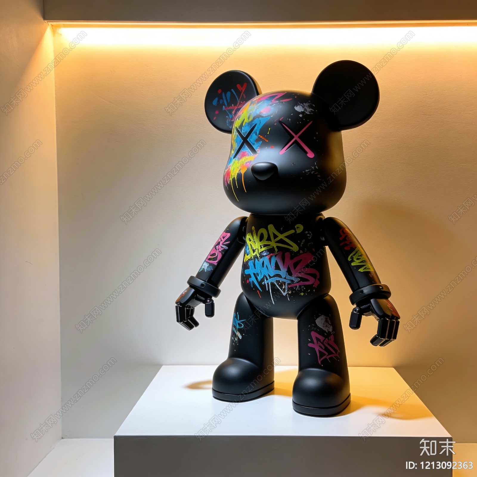 潮流艺术雕塑摆件SU模型下载【ID:1213092363】