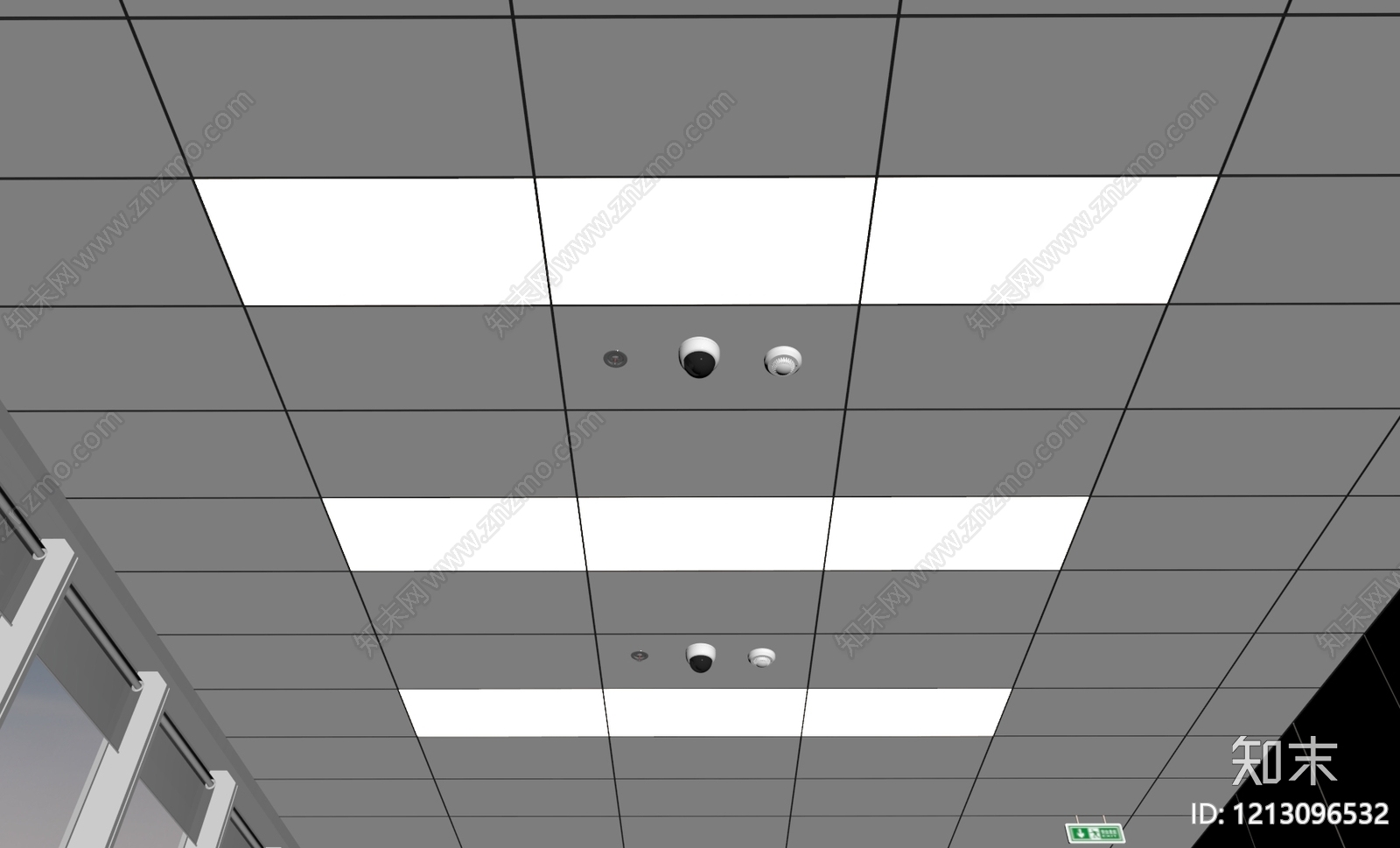 现代吊顶SU模型下载【ID:1213096532】