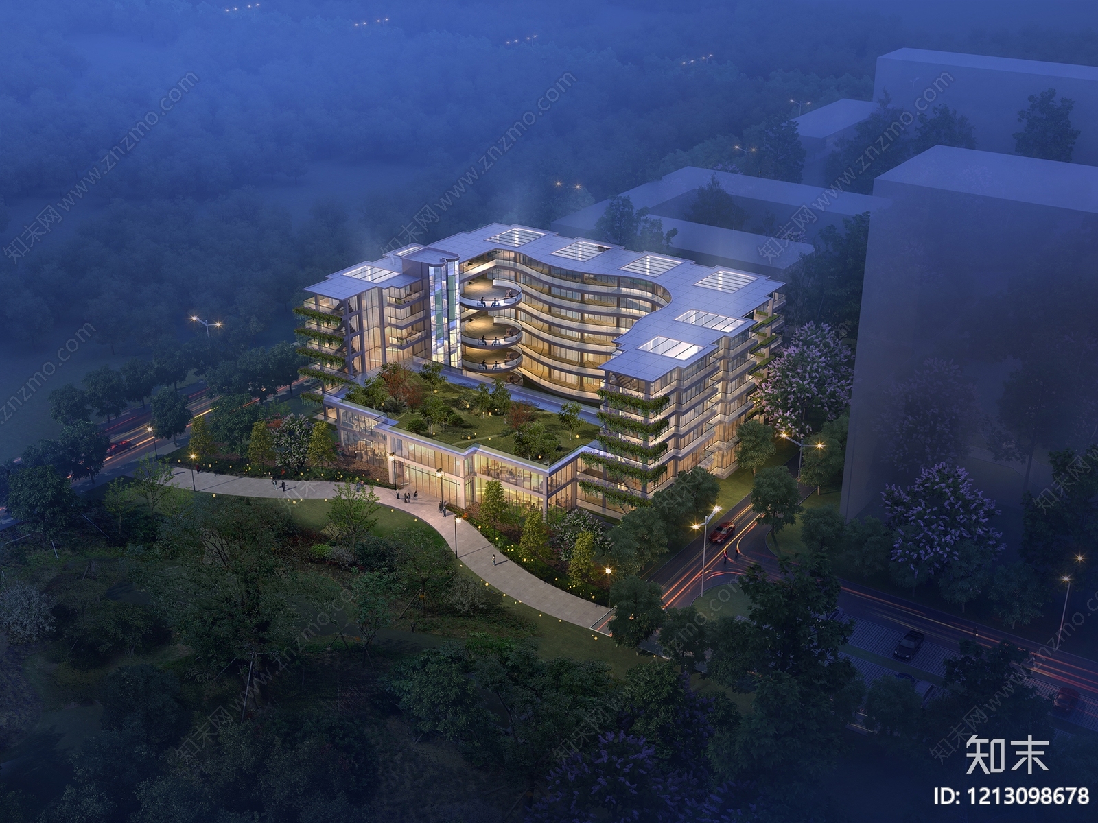 现代主义老年公寓3D模型下载【ID:1213098678】