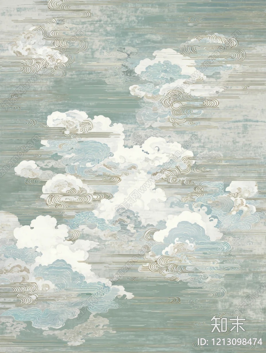 新中式中式传统纹样贴图下载【ID:1213098474】