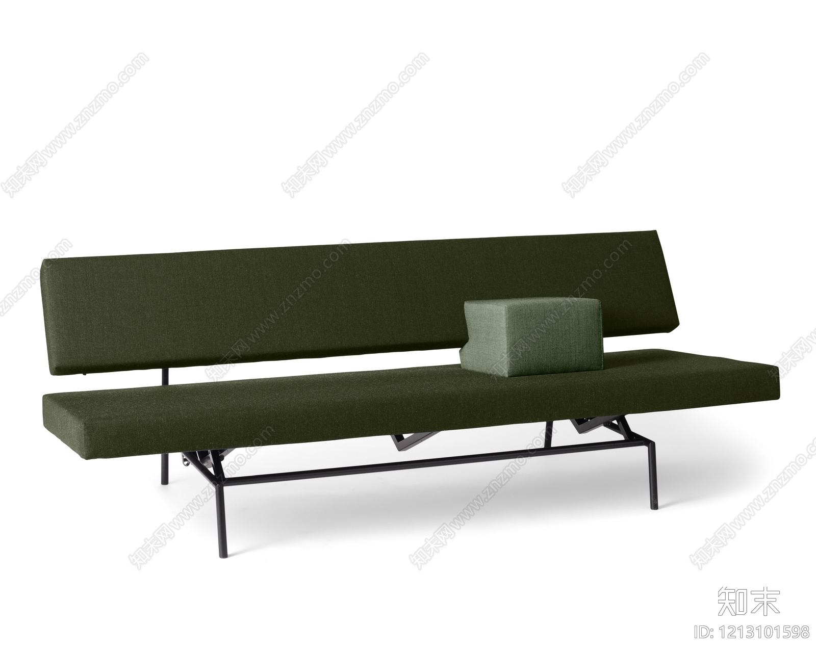 极简沙发床SU模型下载【ID:1213101598】