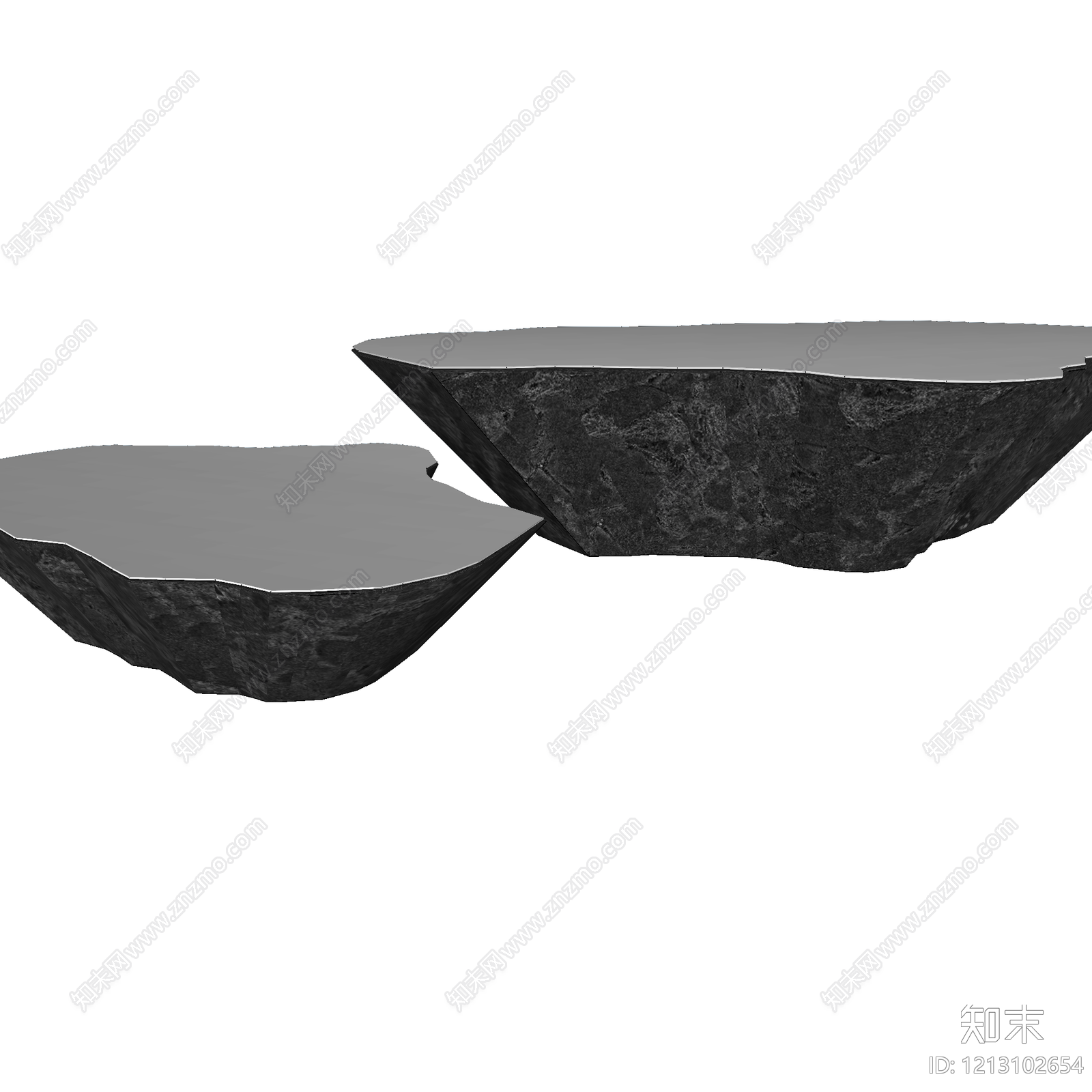 极简主义茶几SU模型下载【ID:1213102654】