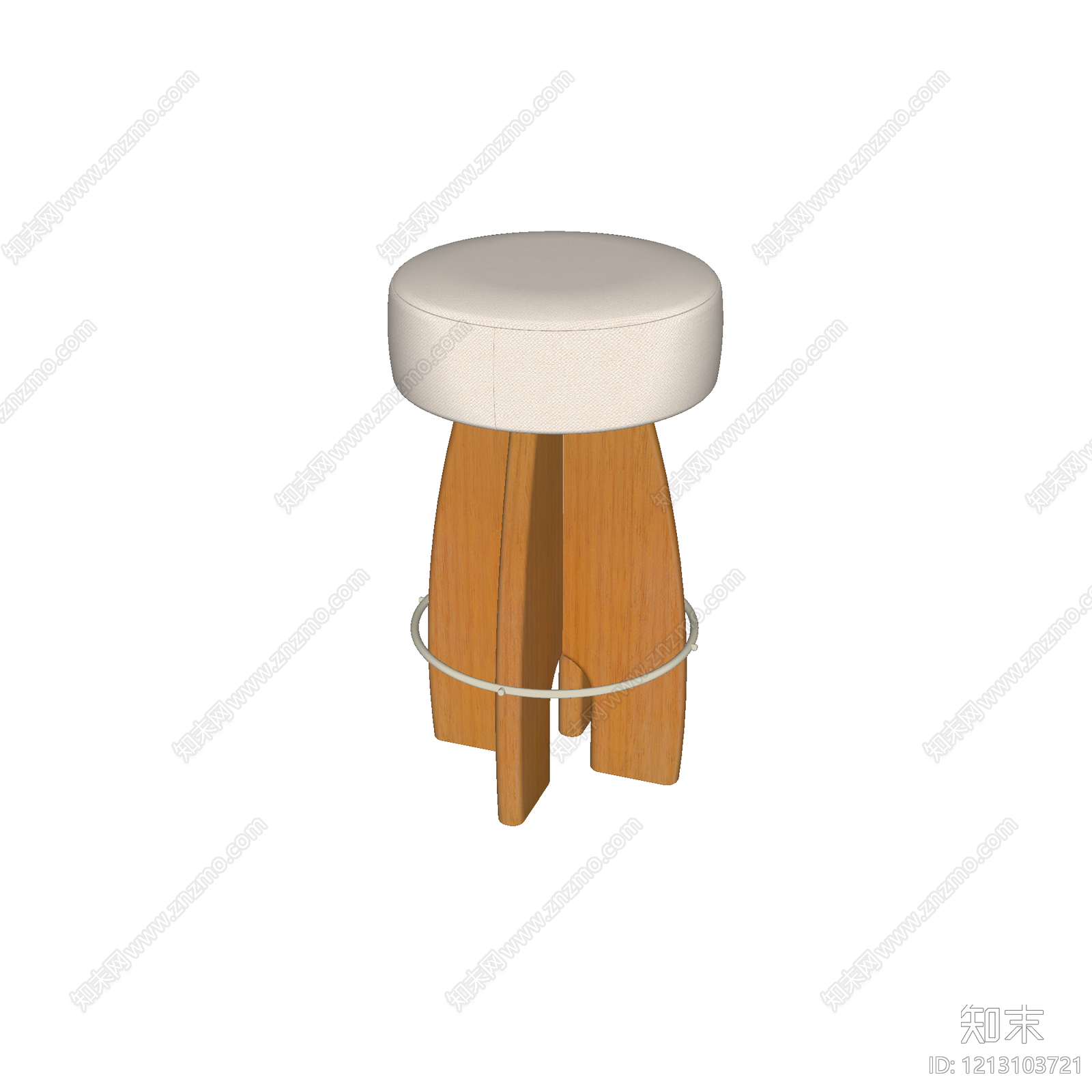 原木风吧凳SU模型下载【ID:1213103721】