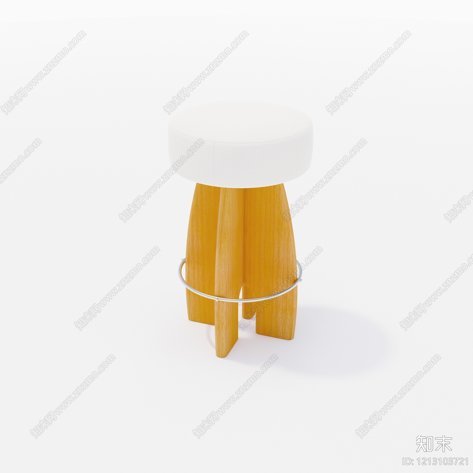 原木风吧凳SU模型下载【ID:1213103721】