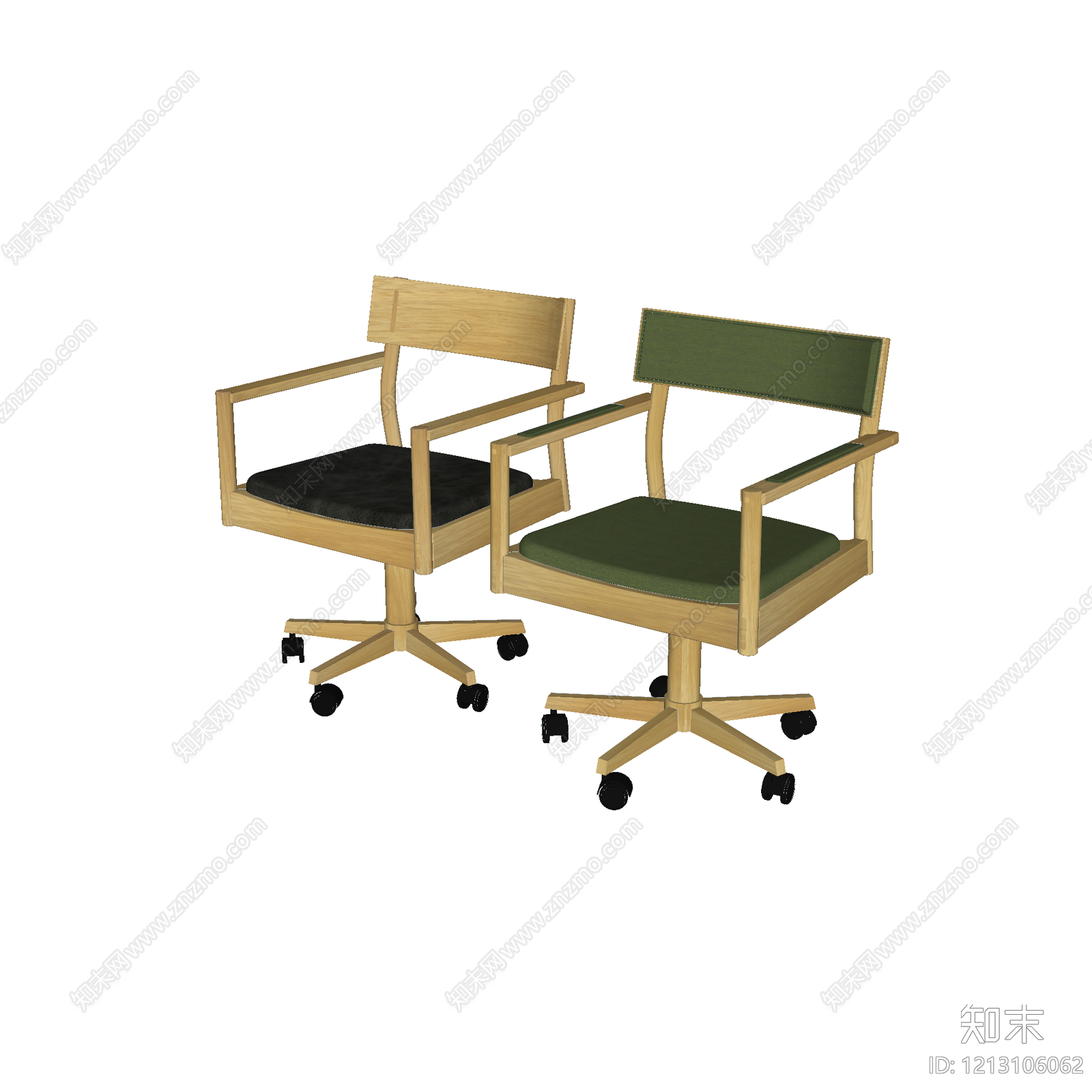原木风办公椅SU模型下载【ID:1213106062】