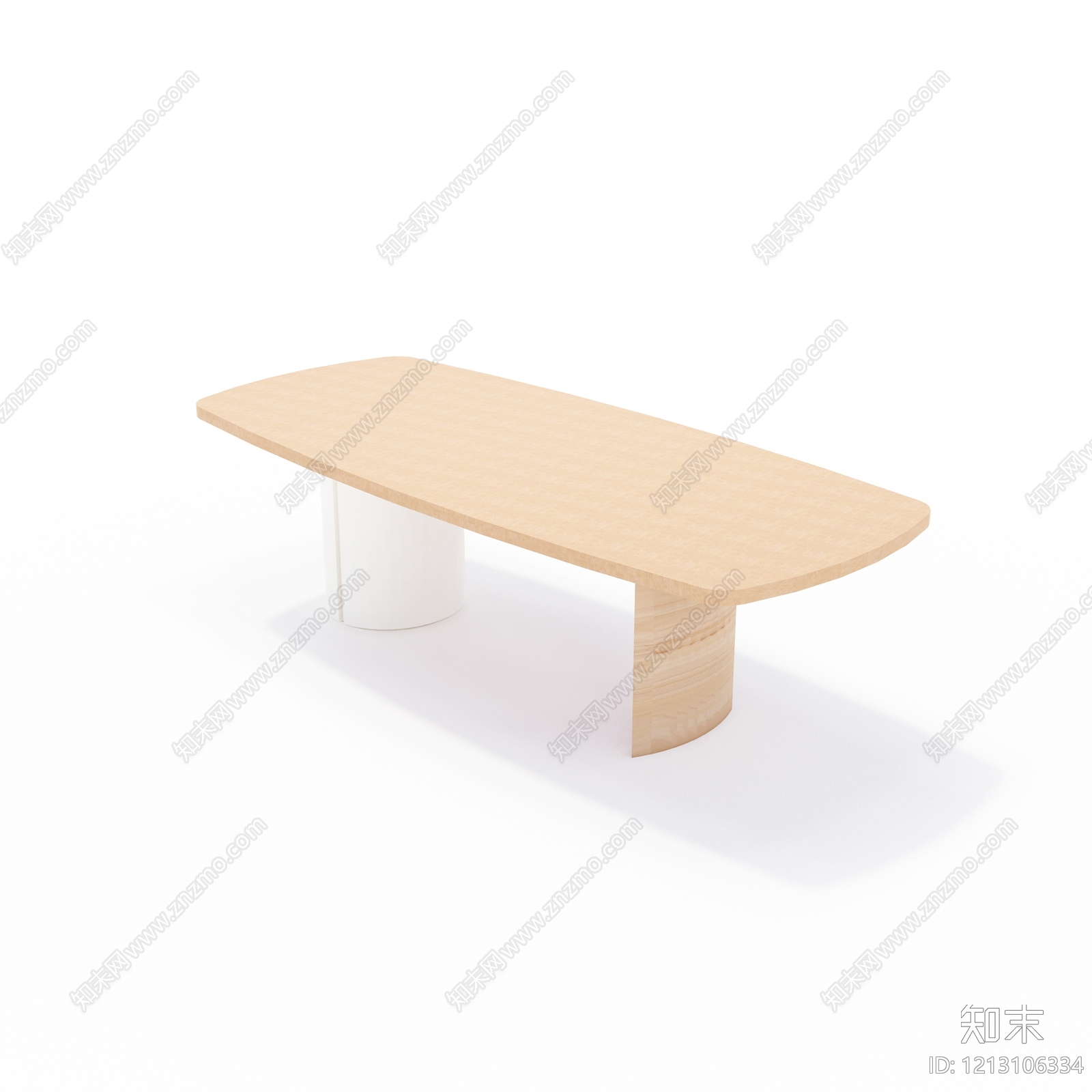 原木风餐桌SU模型下载【ID:1213106334】