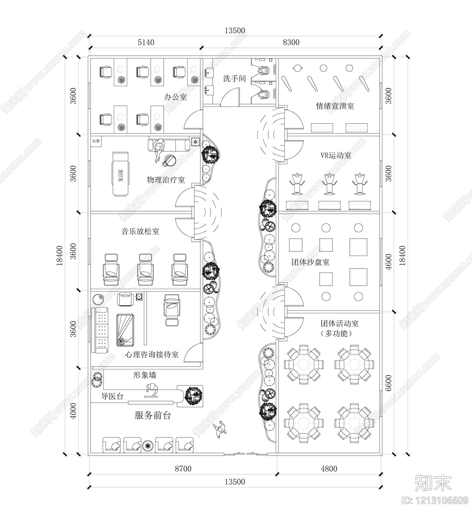 现代工作室施工图下载【ID:1213106609】