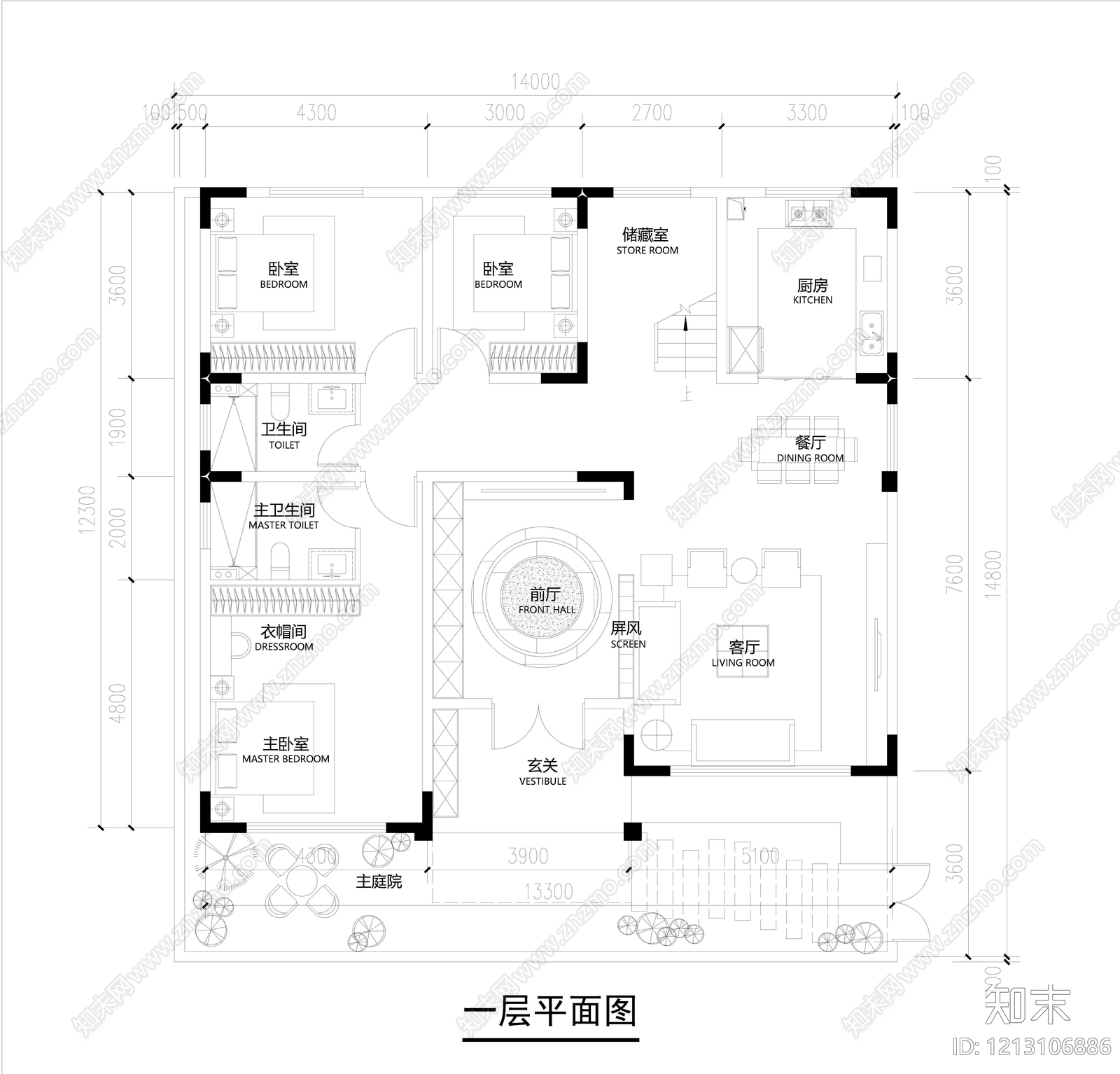 别墅施工图下载【ID:1213106886】