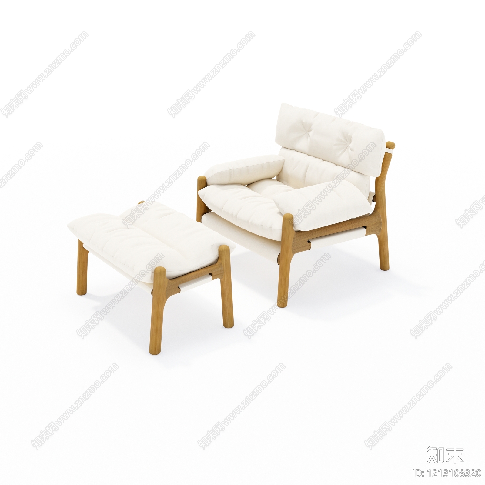 中古风单人沙发SU模型下载【ID:1213108320】