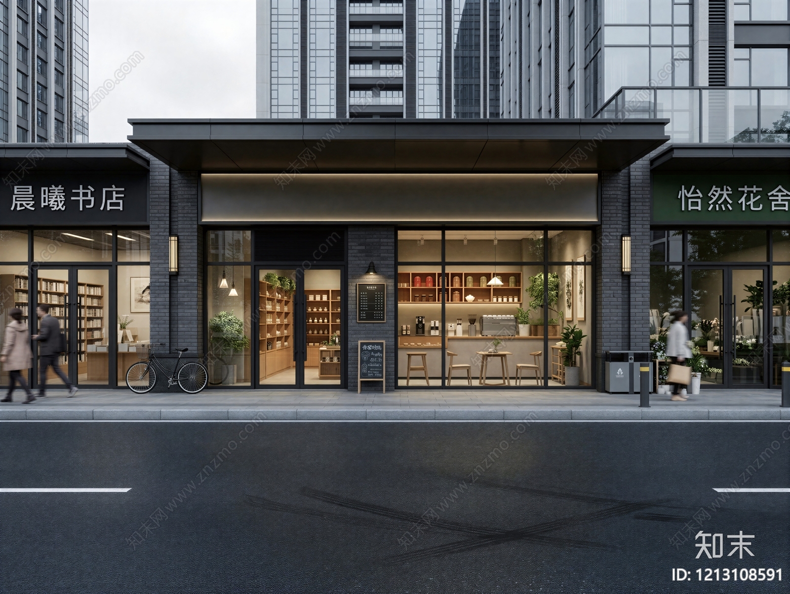 现代建筑外立面贴图下载【ID:1213108591】