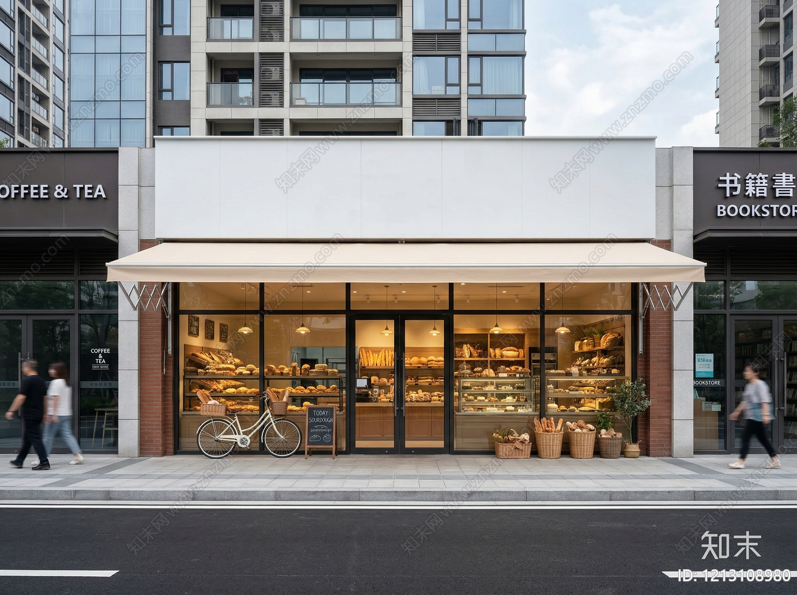 现代建筑外立面贴图下载【ID:1213108980】