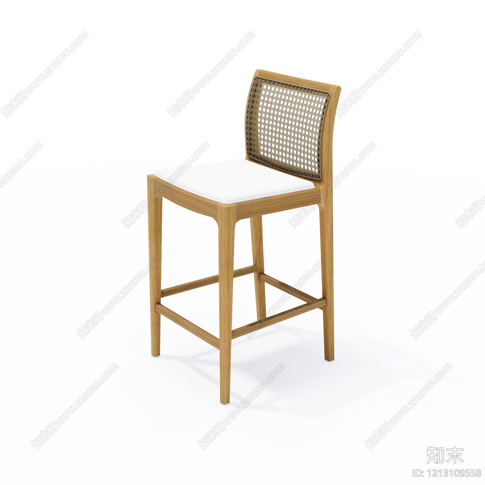 新中式吧椅SU模型下载【ID:1213109558】