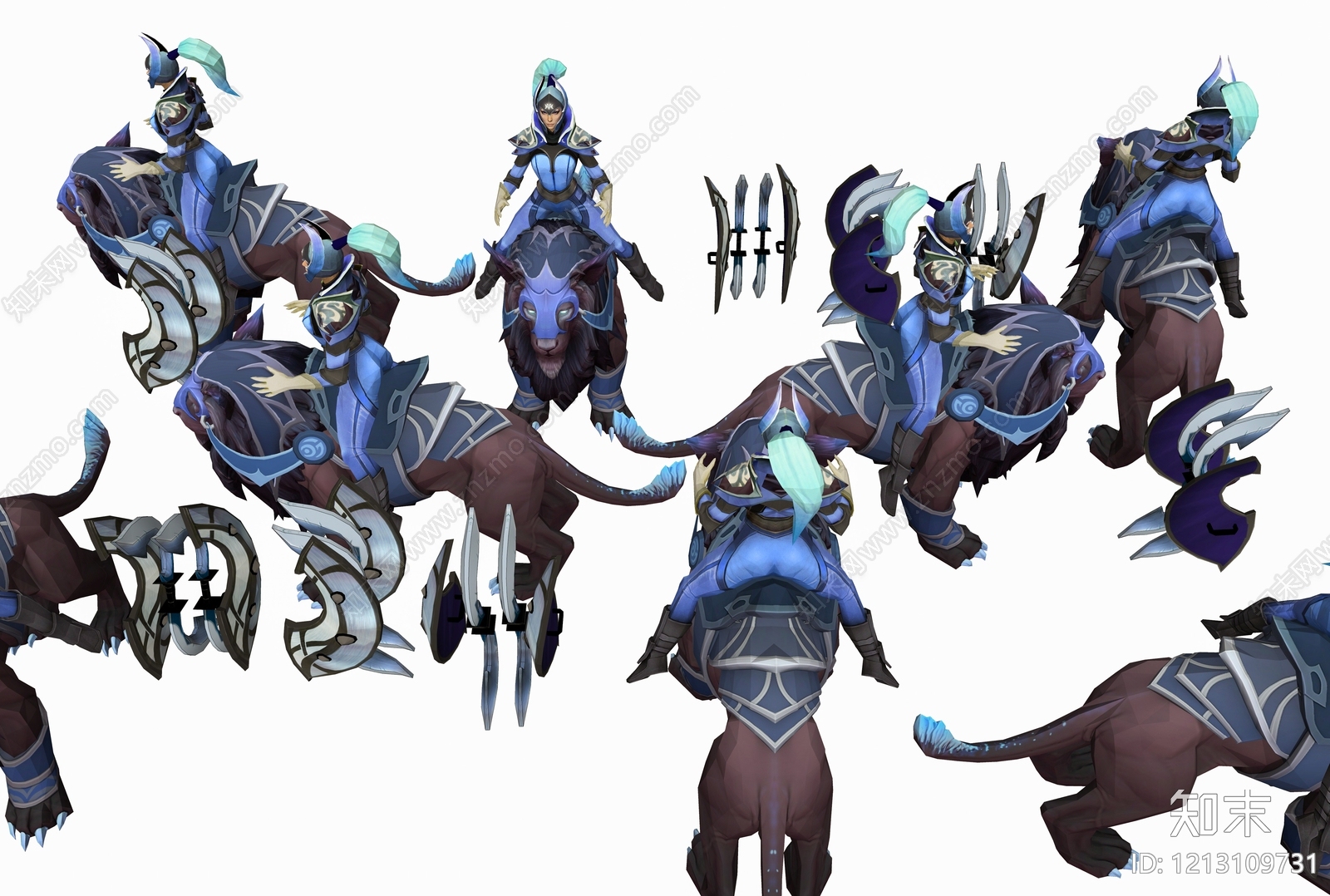 奇幻游戏风虚拟人物3D模型下载【ID:1213109731】