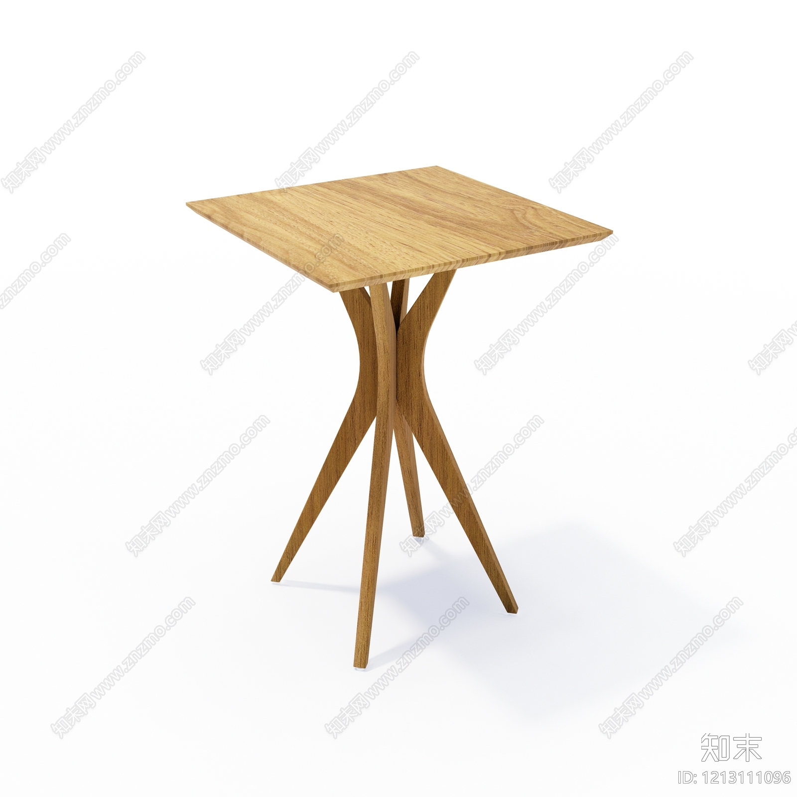 原木风边几SU模型下载【ID:1213111096】