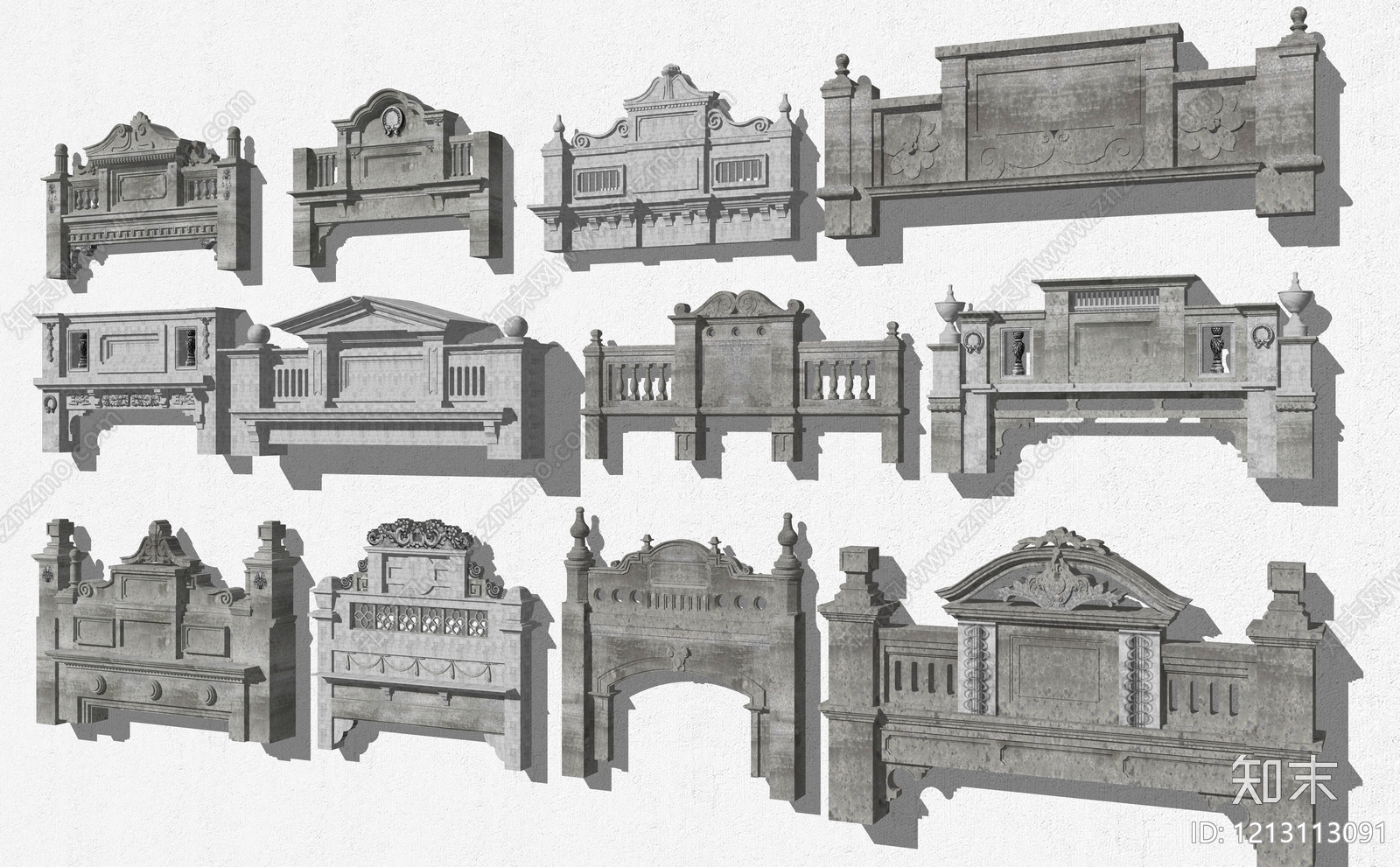 欧式复古其他商业建筑SU模型下载【ID:1213113091】