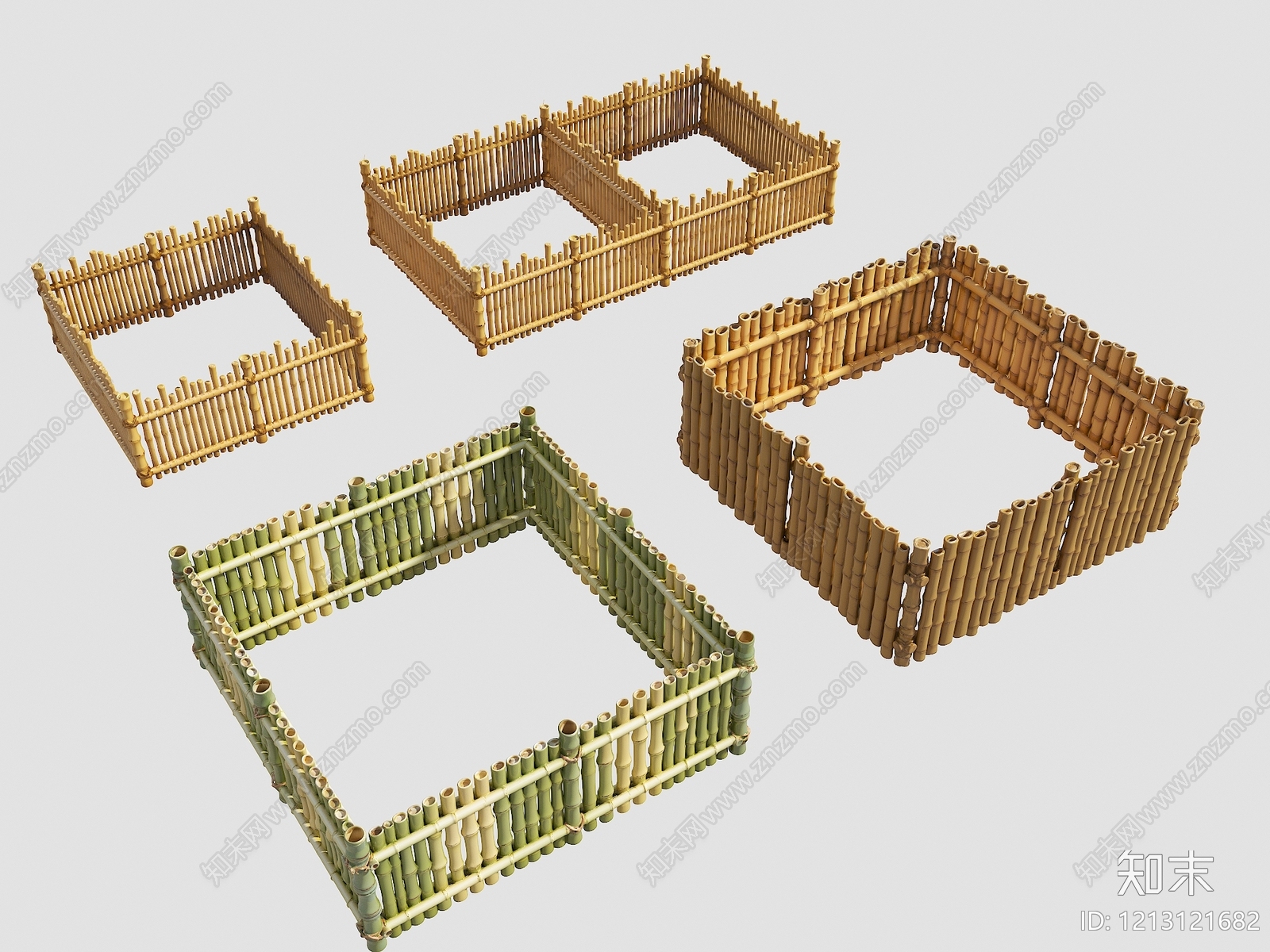 新中式栏杆3D模型下载【ID:1213121682】
