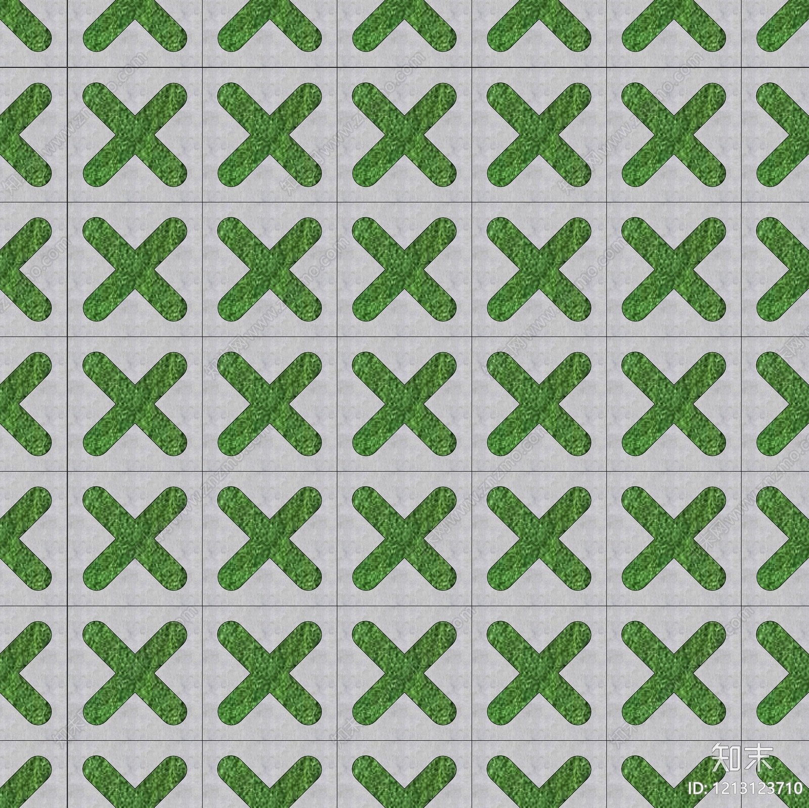 现代新中式植草砖贴图下载【ID:1213123710】