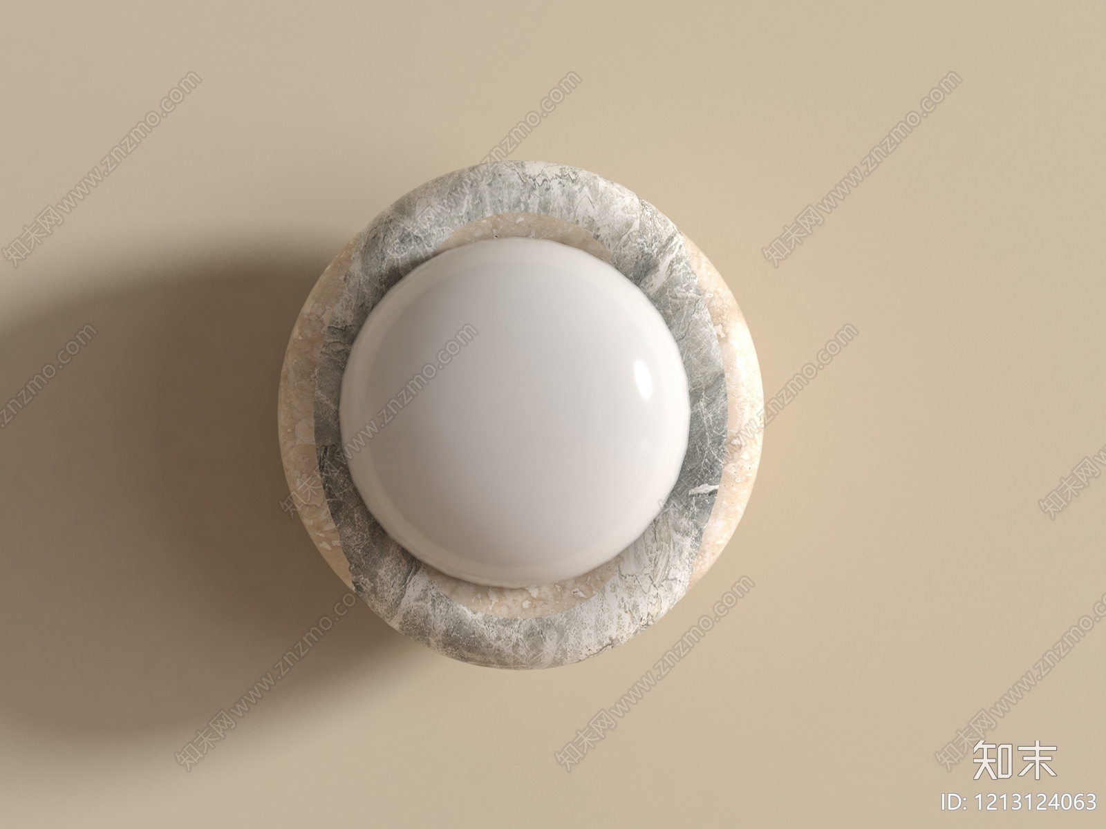 奶油风壁灯3D模型下载【ID:1213124063】
