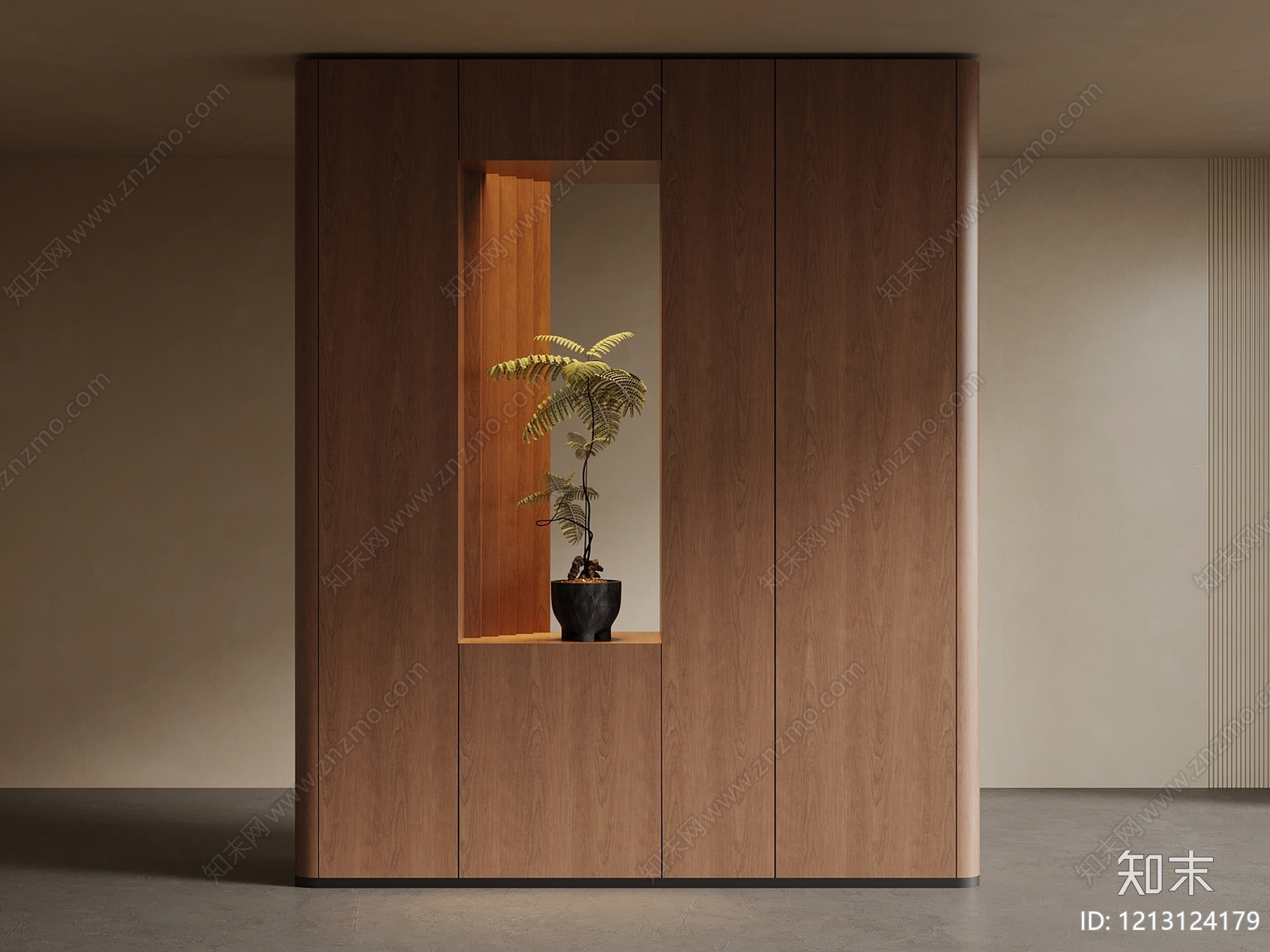 极简玄关SU模型下载【ID:1213124179】