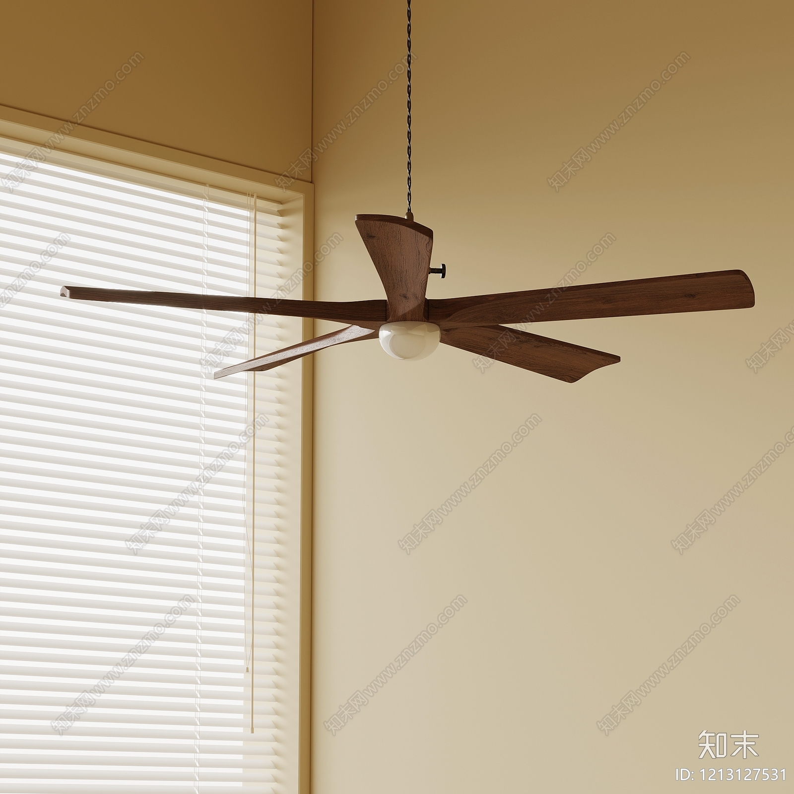 奶油风小吊灯3D模型下载【ID:1213127531】