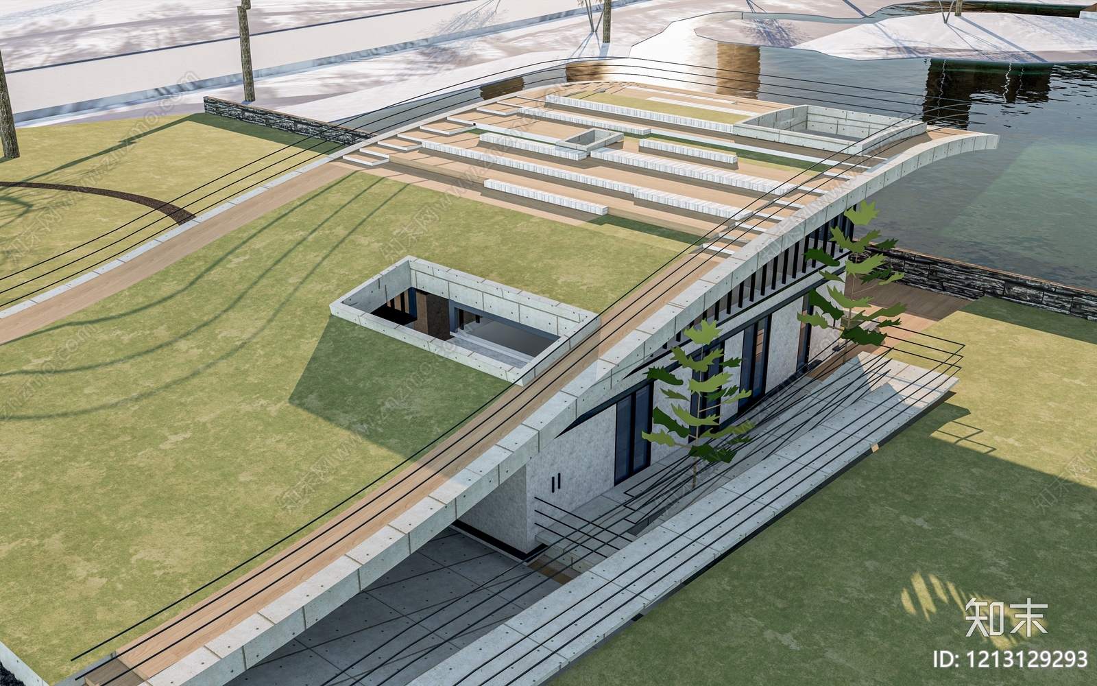 现代小公建SU模型下载【ID:1213129293】