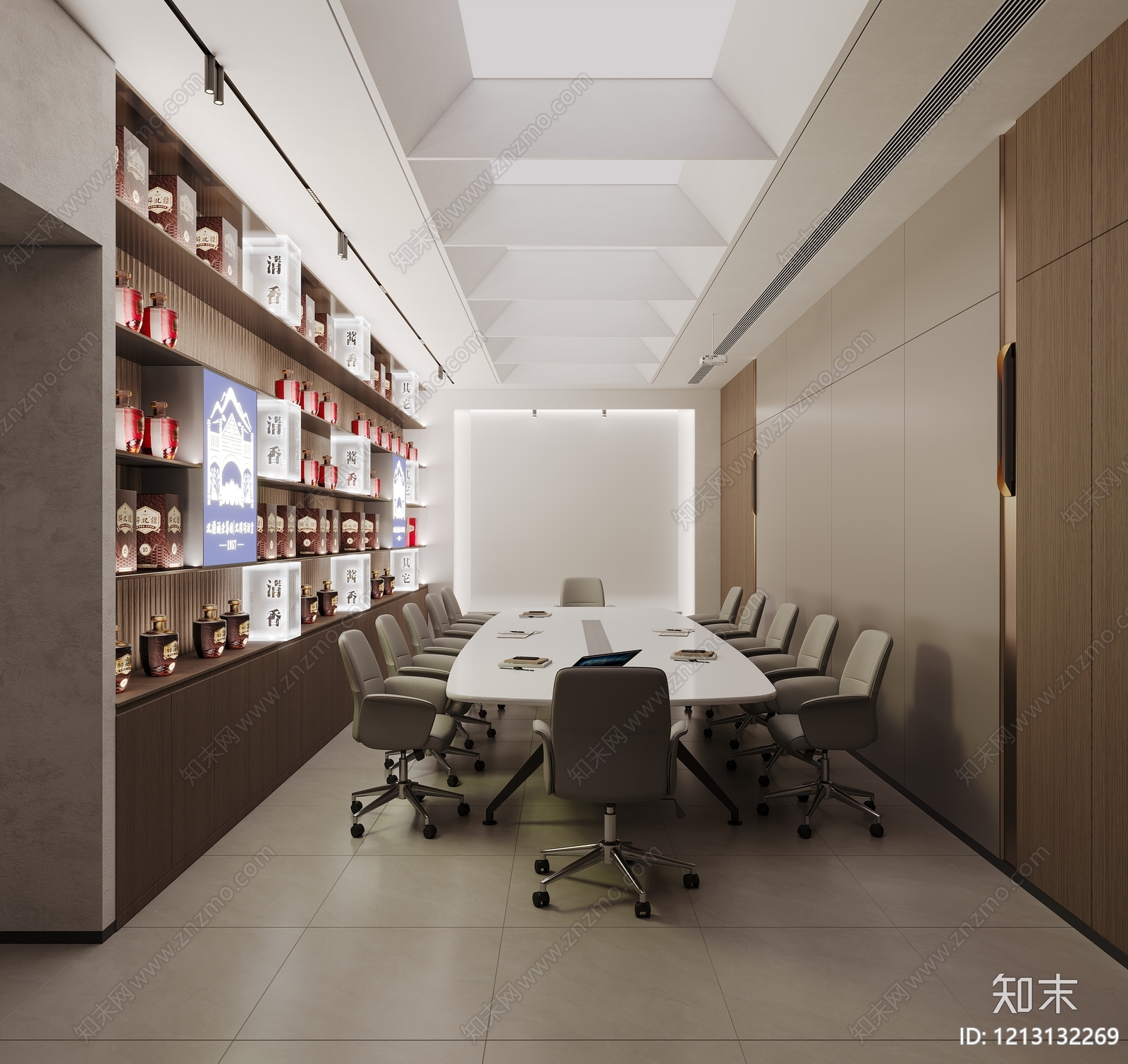 现代简约烟酒店3D模型下载【ID:1213132269】