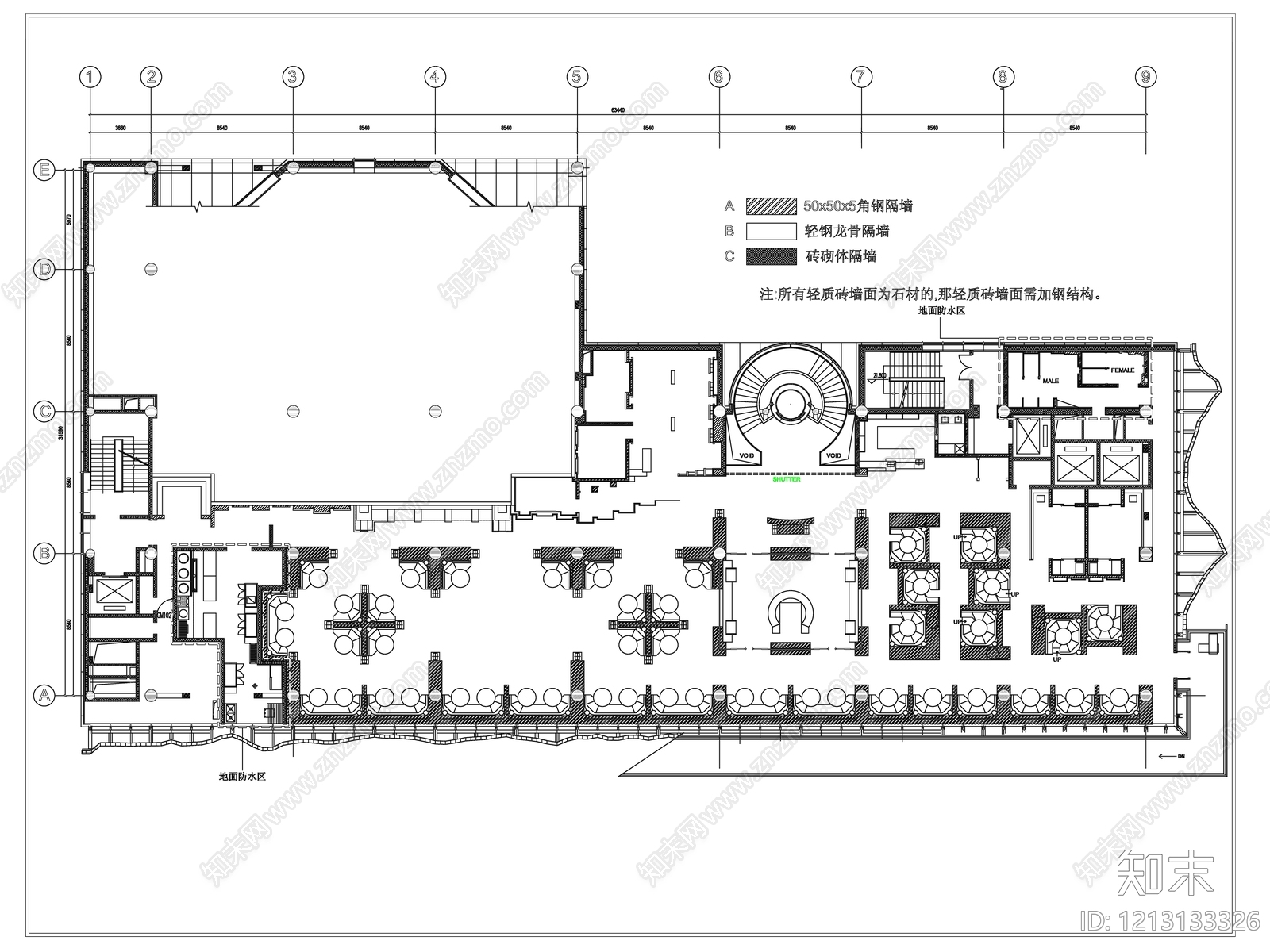 轻质隔墙施工图下载【ID:1213133326】