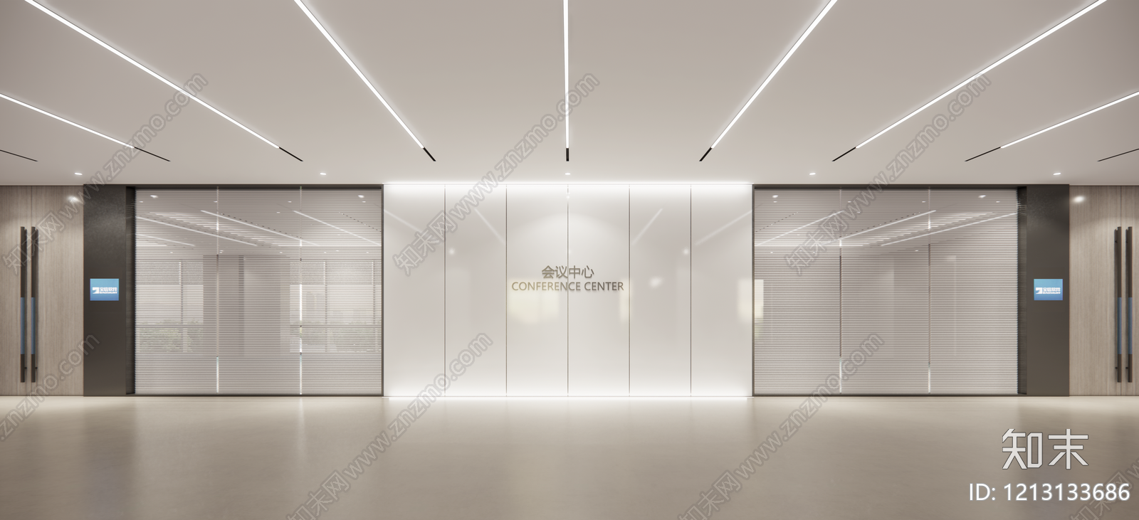 极简会议室SU模型下载【ID:1213133686】