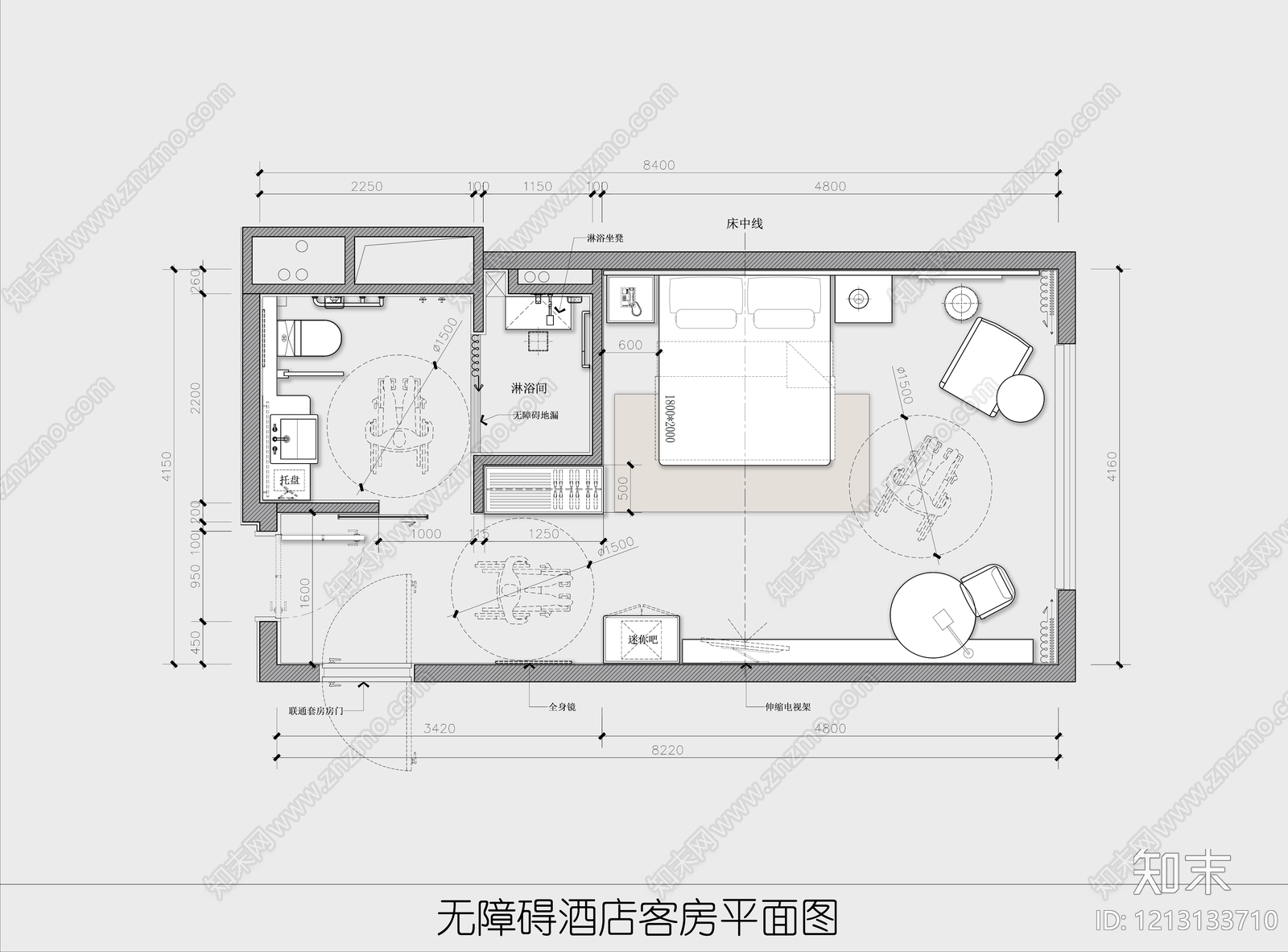 酒店客房施工图下载【ID:1213133710】