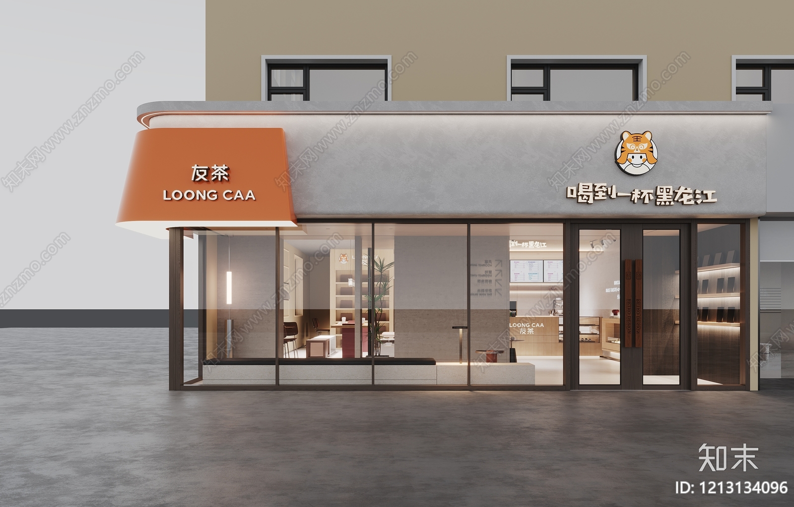现代简约门头3D模型下载【ID:1213134096】