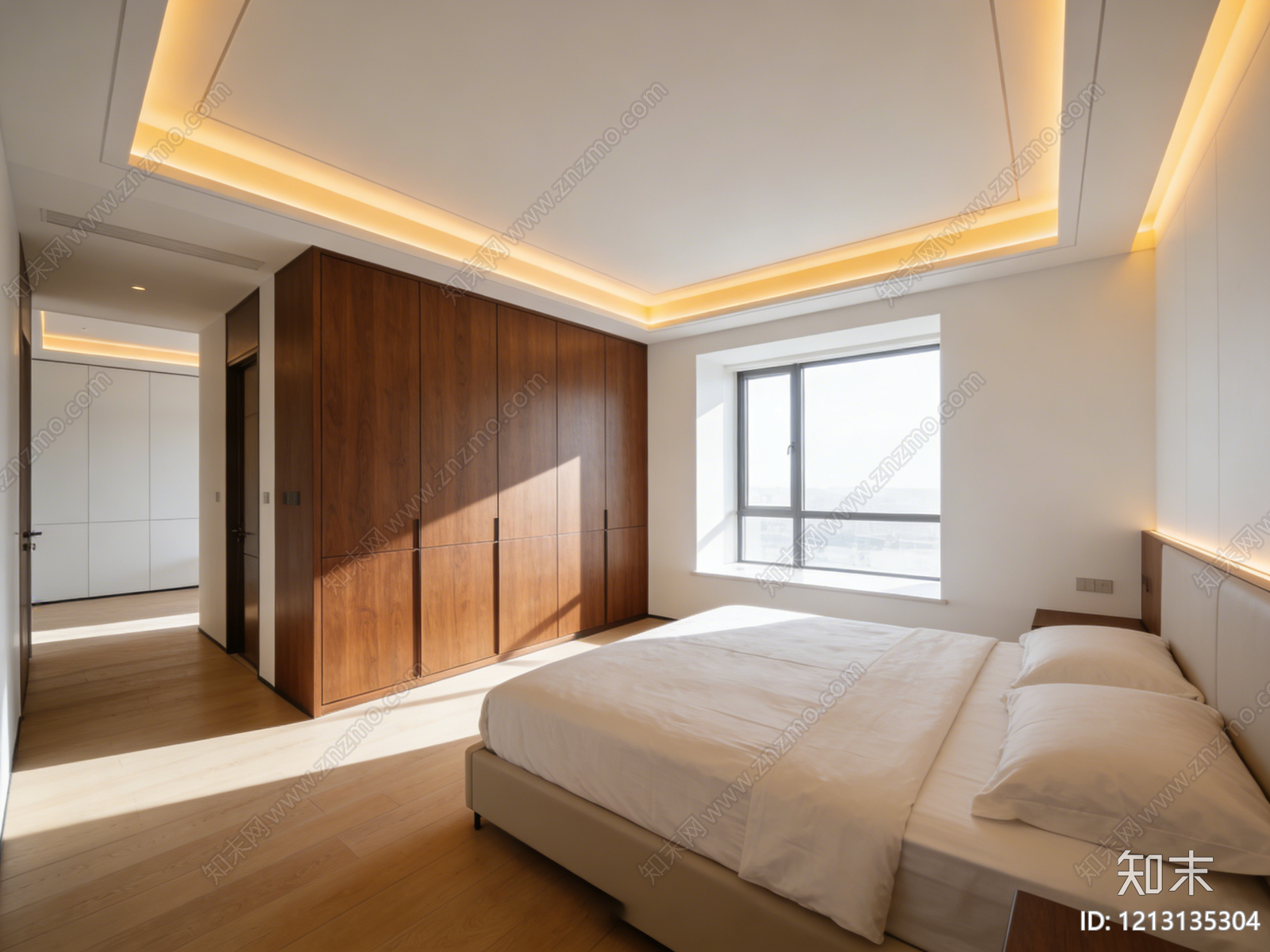 现代卧室贴图下载【ID:1213135304】