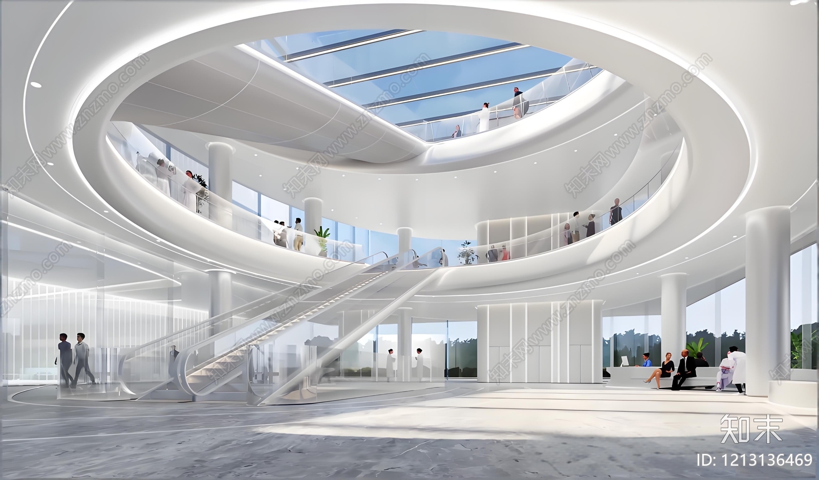 现代医院建筑施工图下载【ID:1213136469】