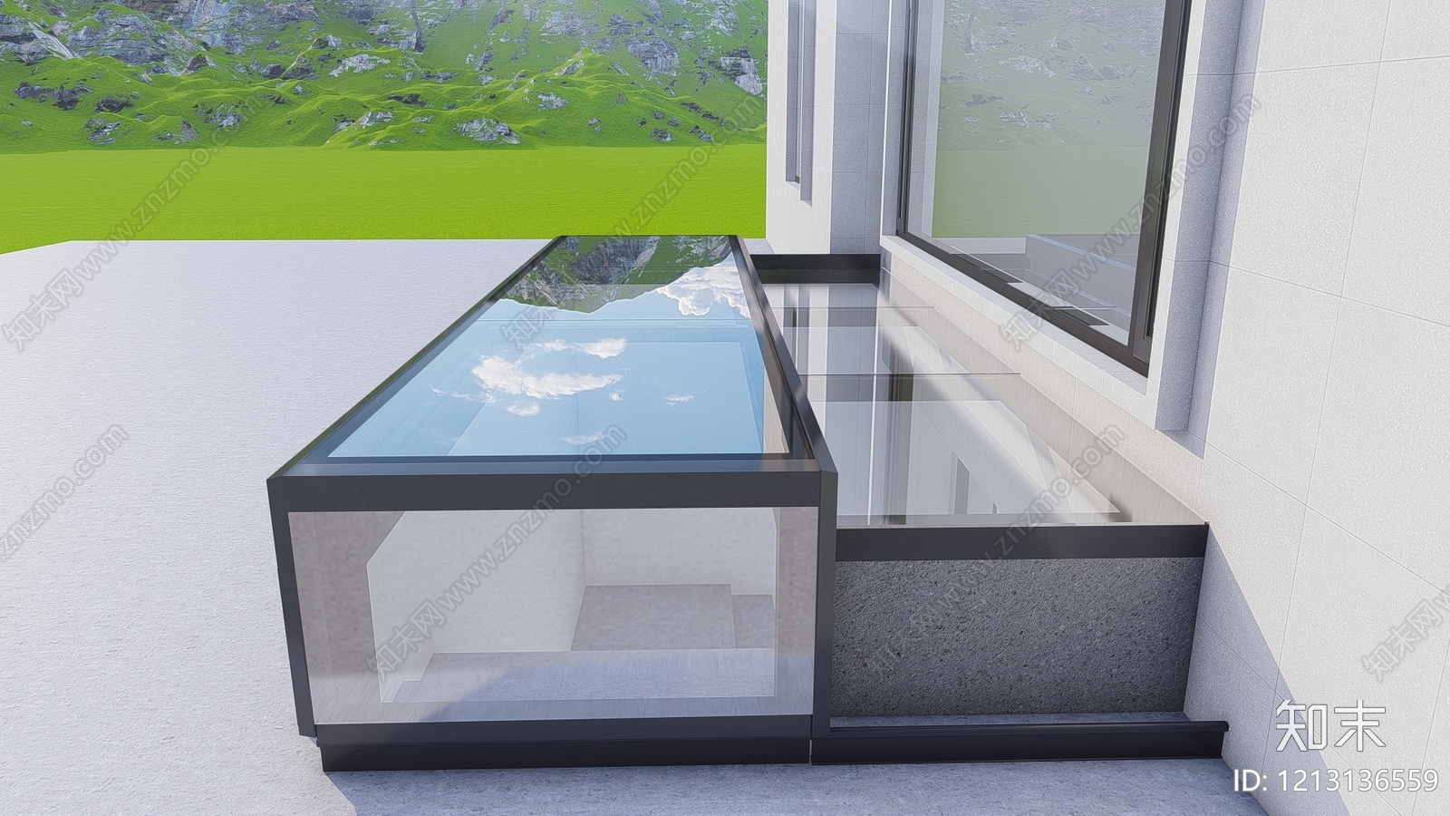 现代天窗SU模型下载【ID:1213136559】
