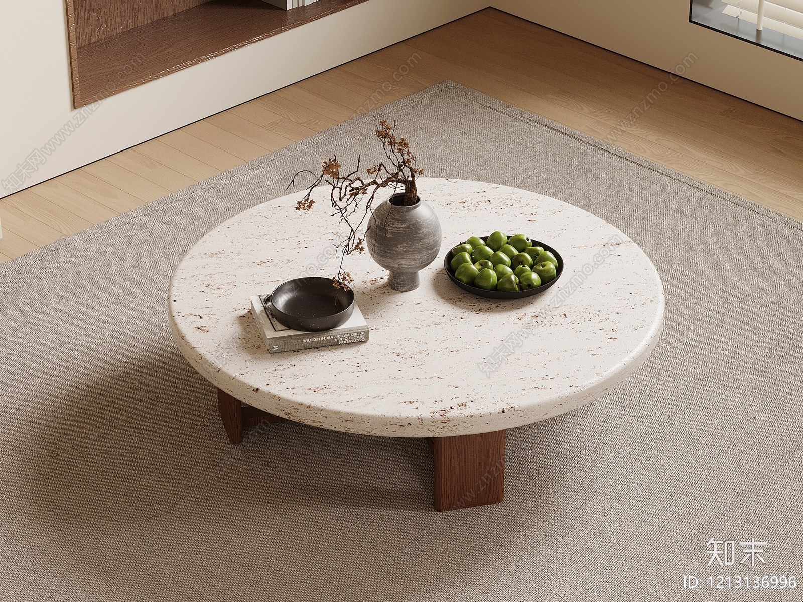 现代简约茶几3D模型下载【ID:1213136996】